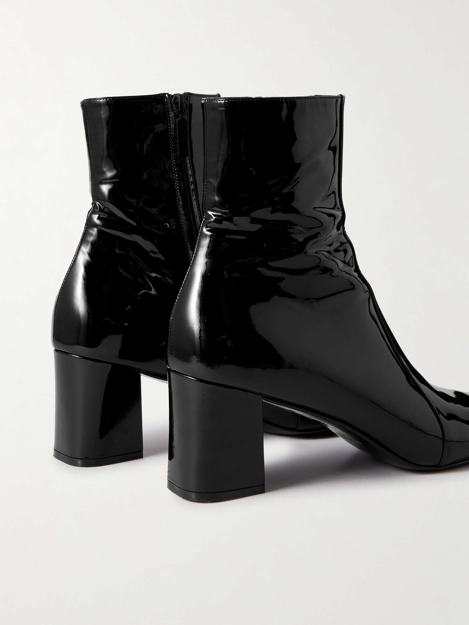 Patent-Leather Ankle Boots - 4