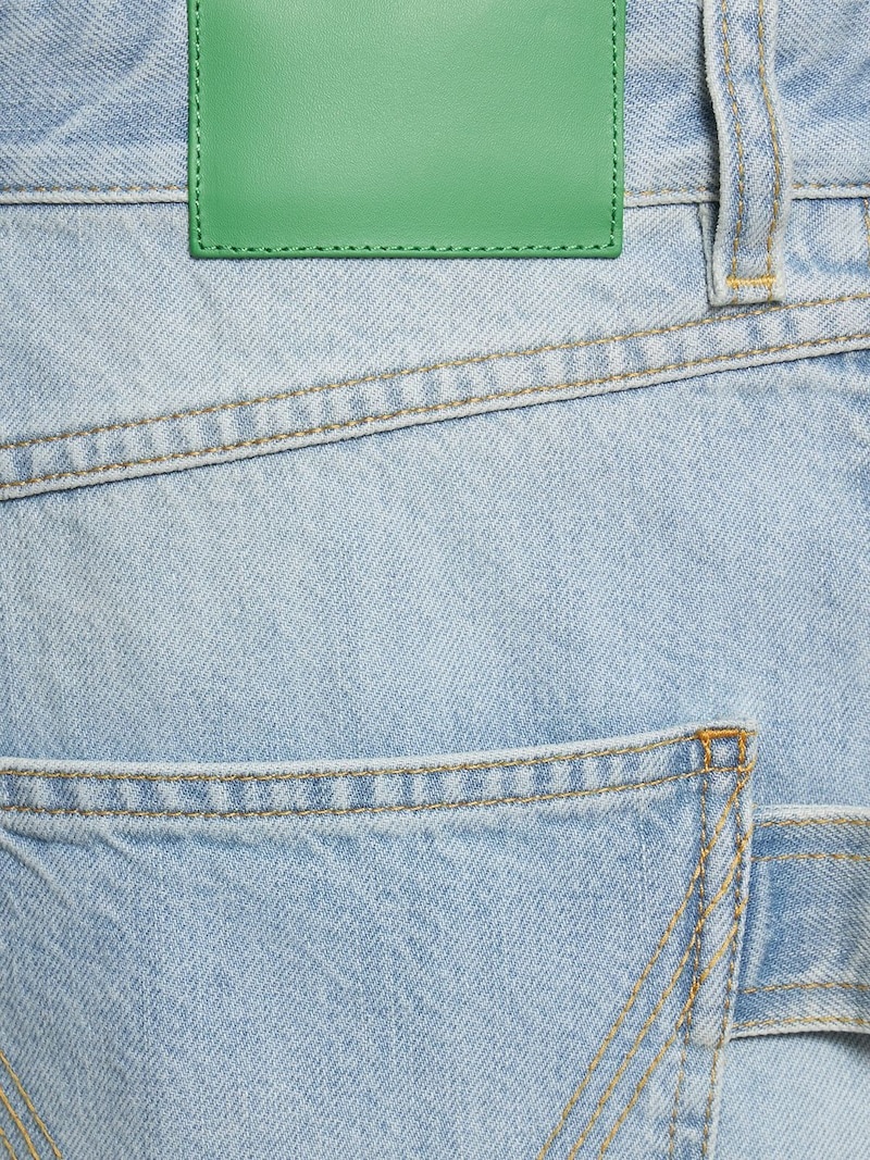 Straight cotton denim jeans - 4