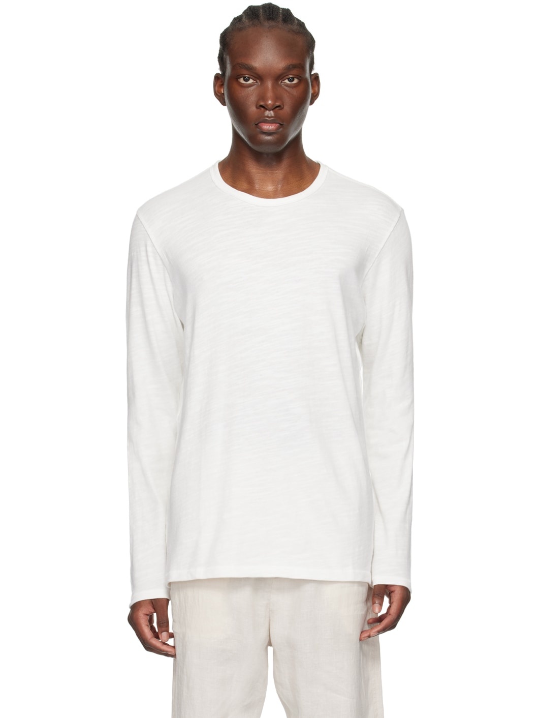rag bone White Classic Flame Long Sleeve T-Shirt ssense