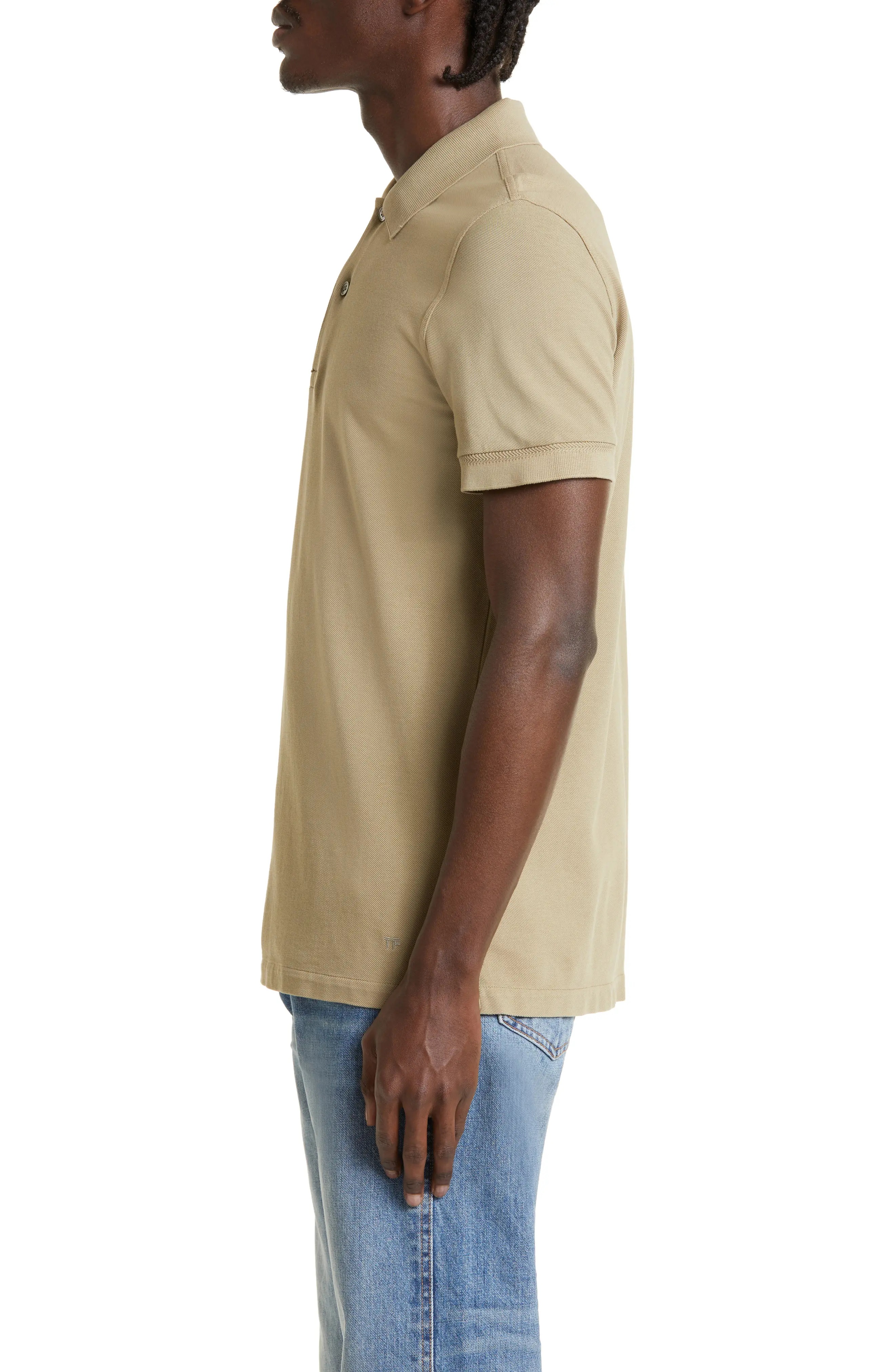 Short Sleeve Cotton Piqué Polo - 3