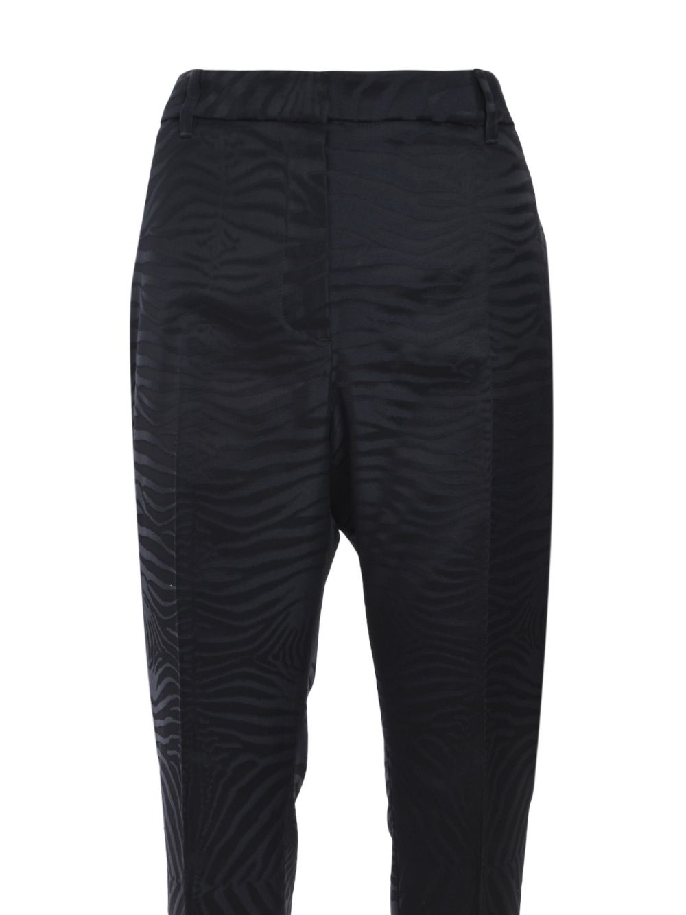 zebra-pattern trousers - 4