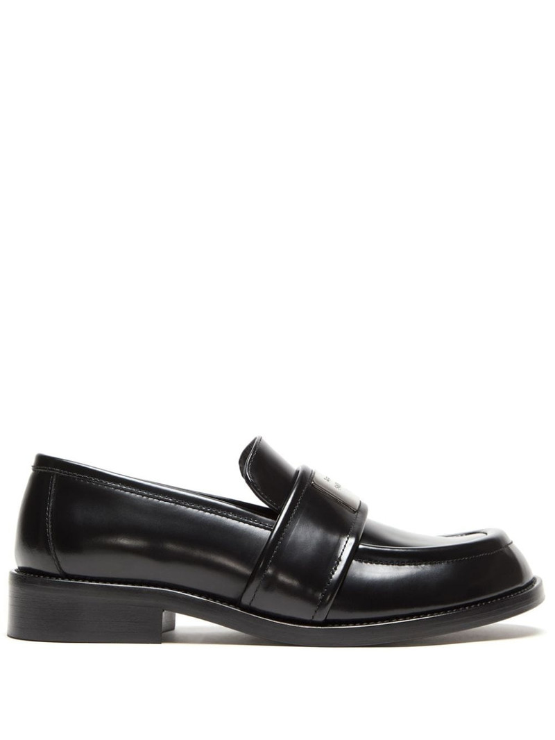 30mm brushed leather loafers 1