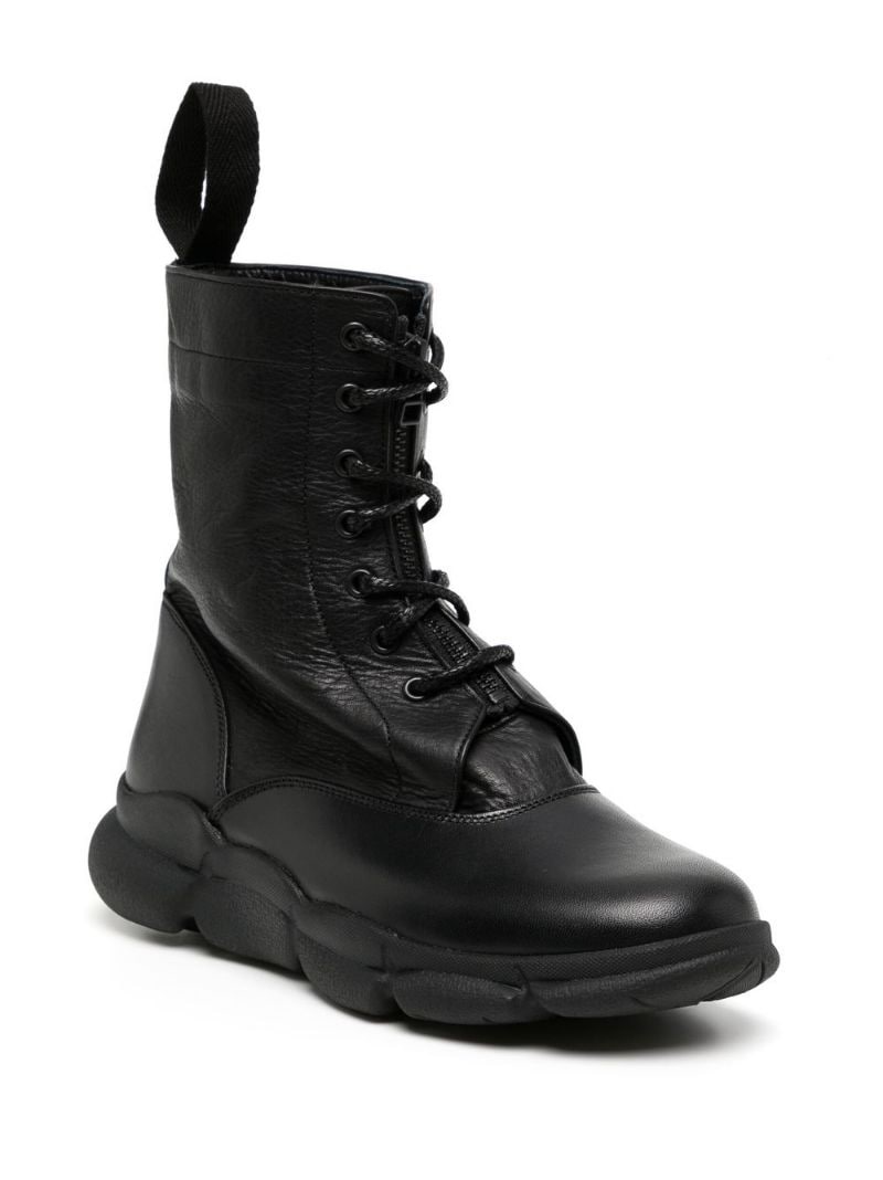 lace-up combat boots - 4