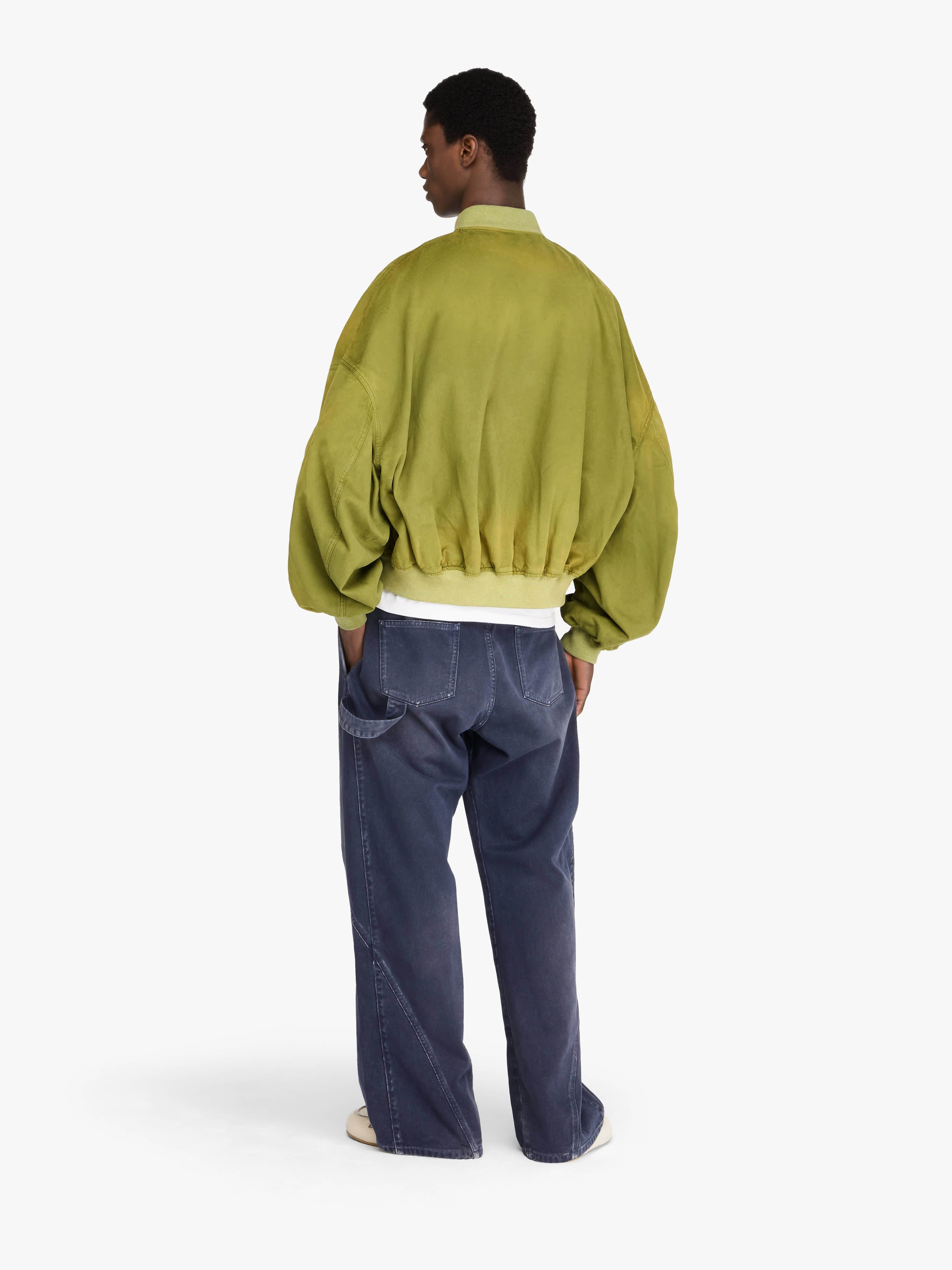 RELAXED COTTON BOMBER JACKET - 3