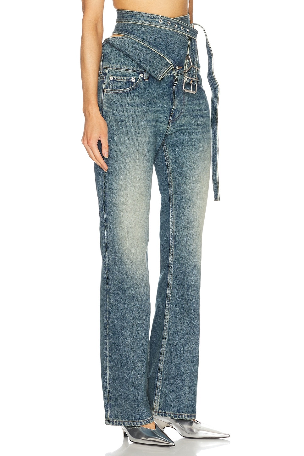 Wrap Belt Bootcut Leg - 2