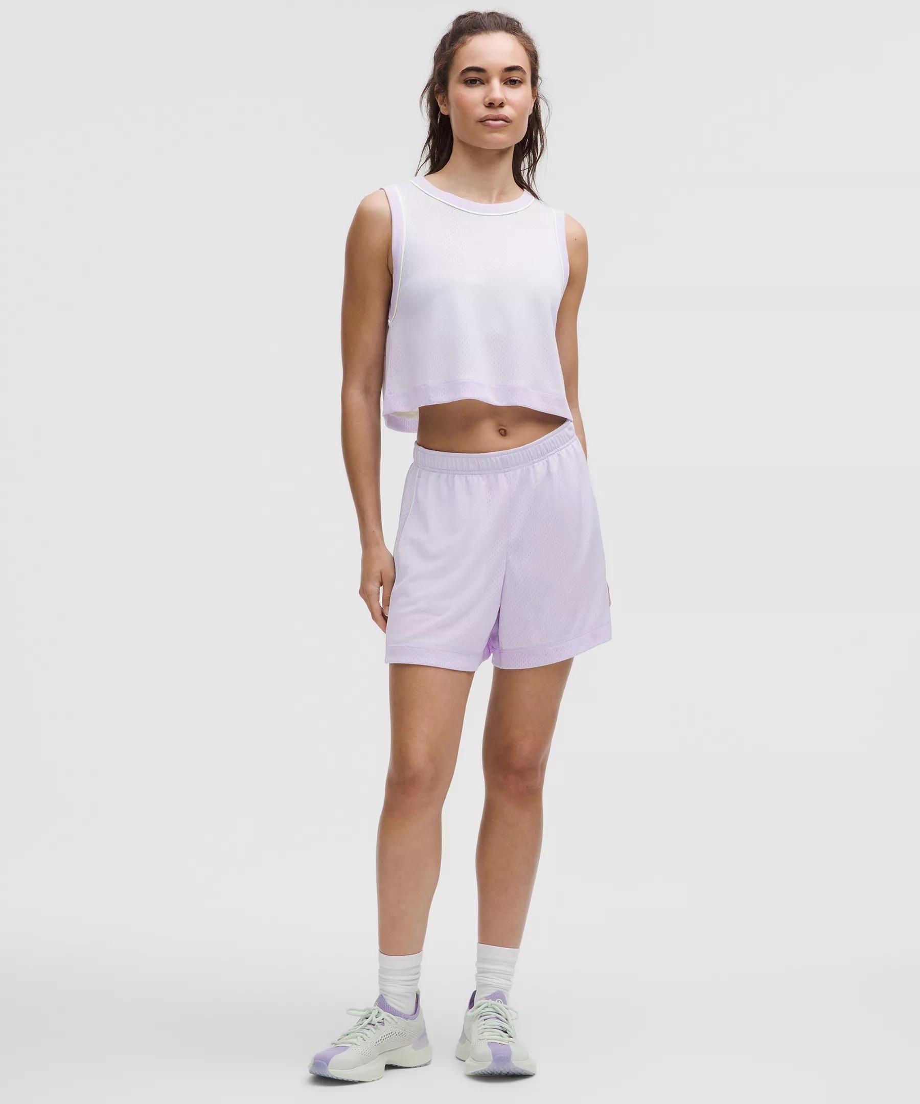 Double-Layered Mesh Mid-Rise Short 5" - 2