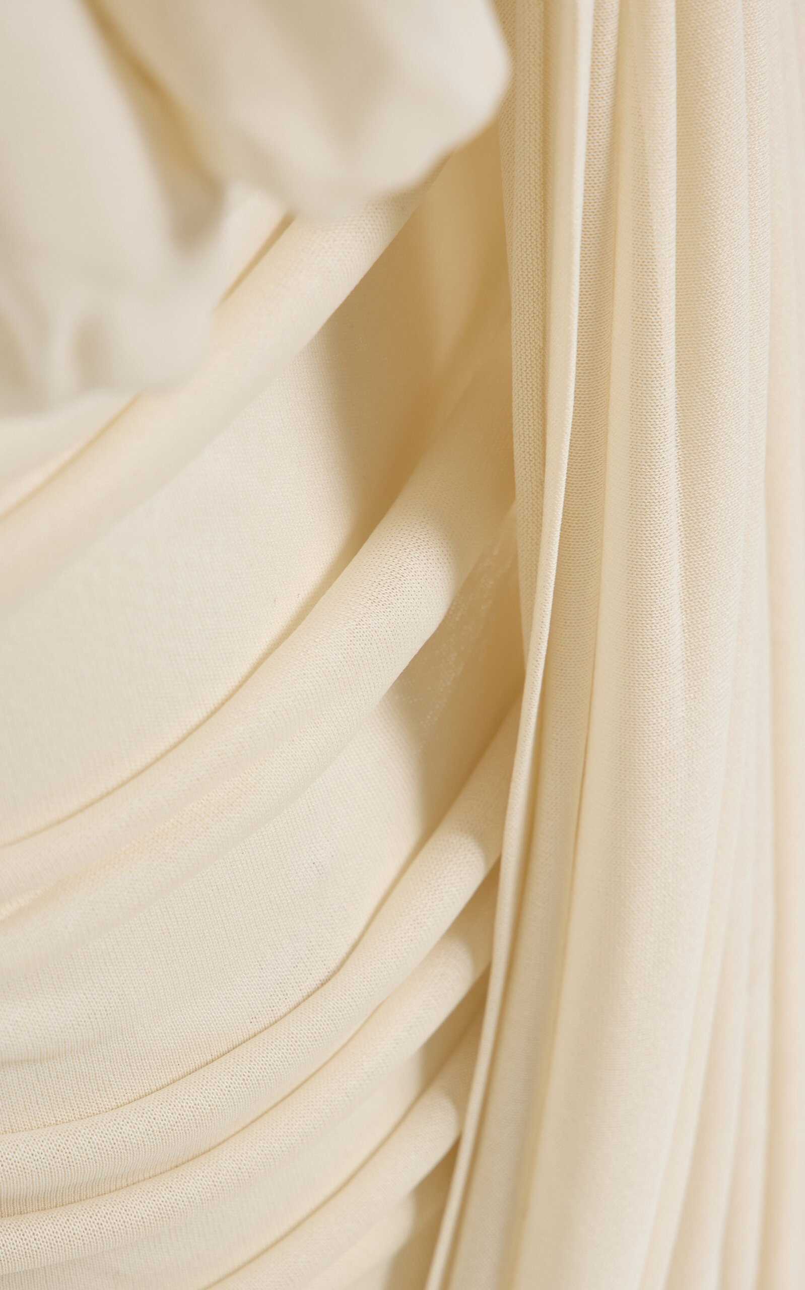 Adelita Draped Knit-Jersey Mini Dress ivory - 5