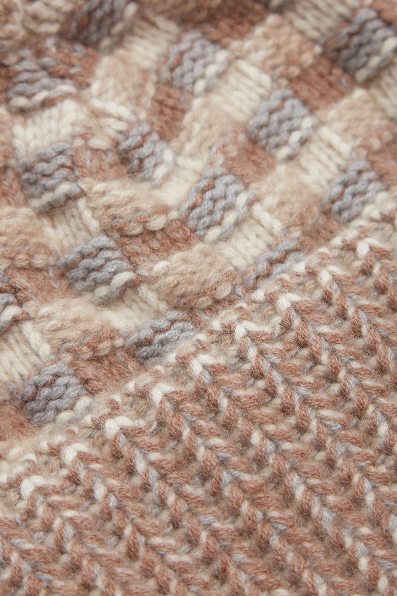 GABRIELA HEARST Maxine Knit Mittens in Ivory Multi Cashmere outlook