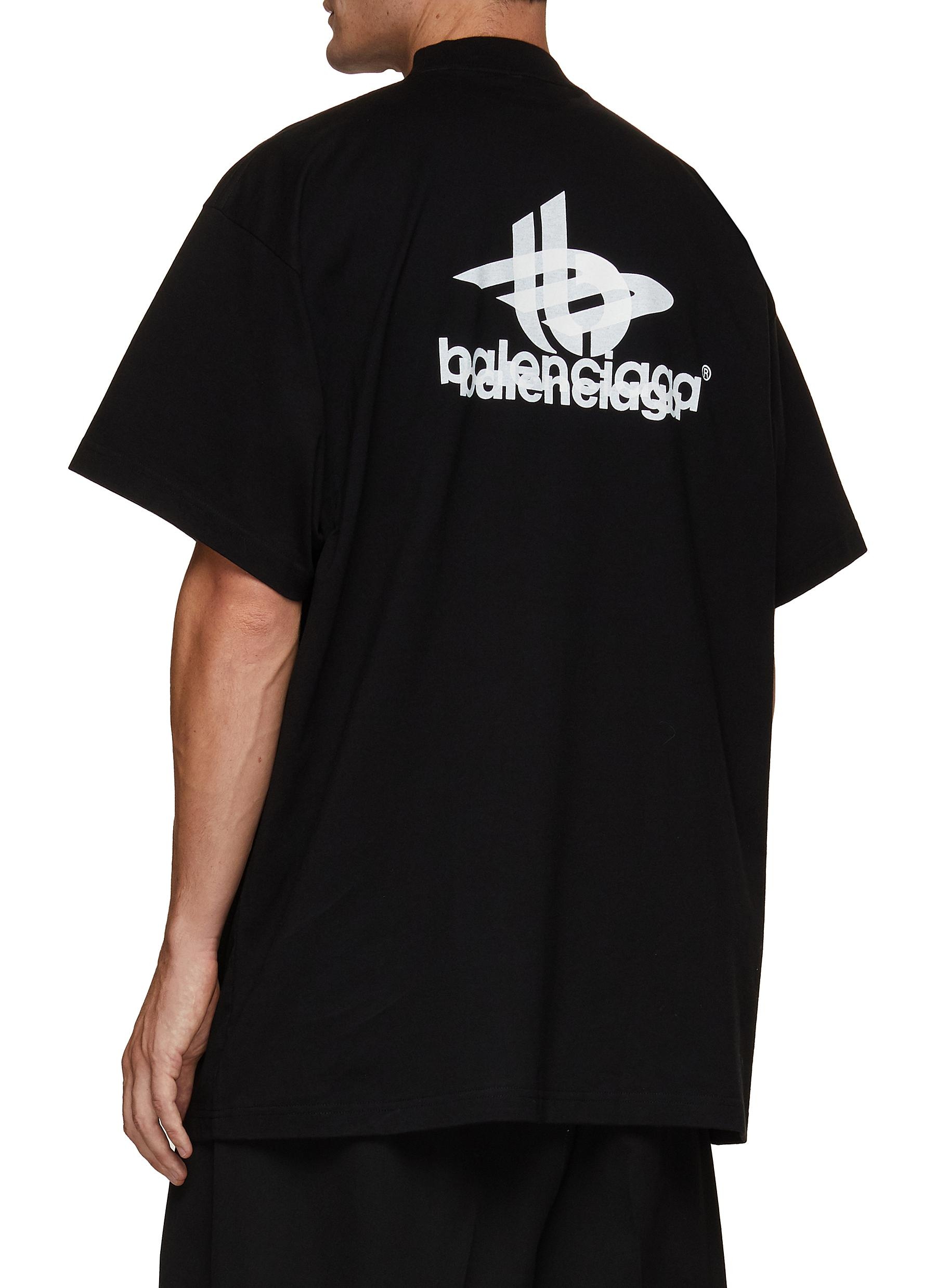 【BALENCIAGA】Layered レイヤード Tシャツ バックロゴ BALENCIAGA LAYERED DOUBLE LOGO T-SHIRT | lanecrawford