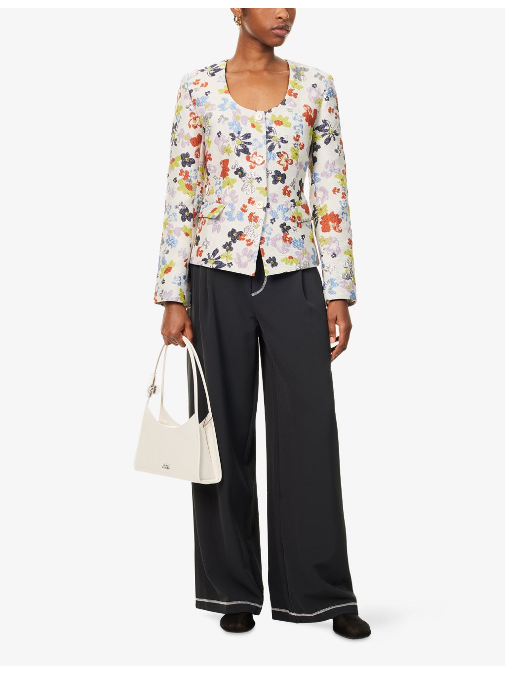 Fluid Cady Double-Slider Wide-Leg Woven Trousers - 2