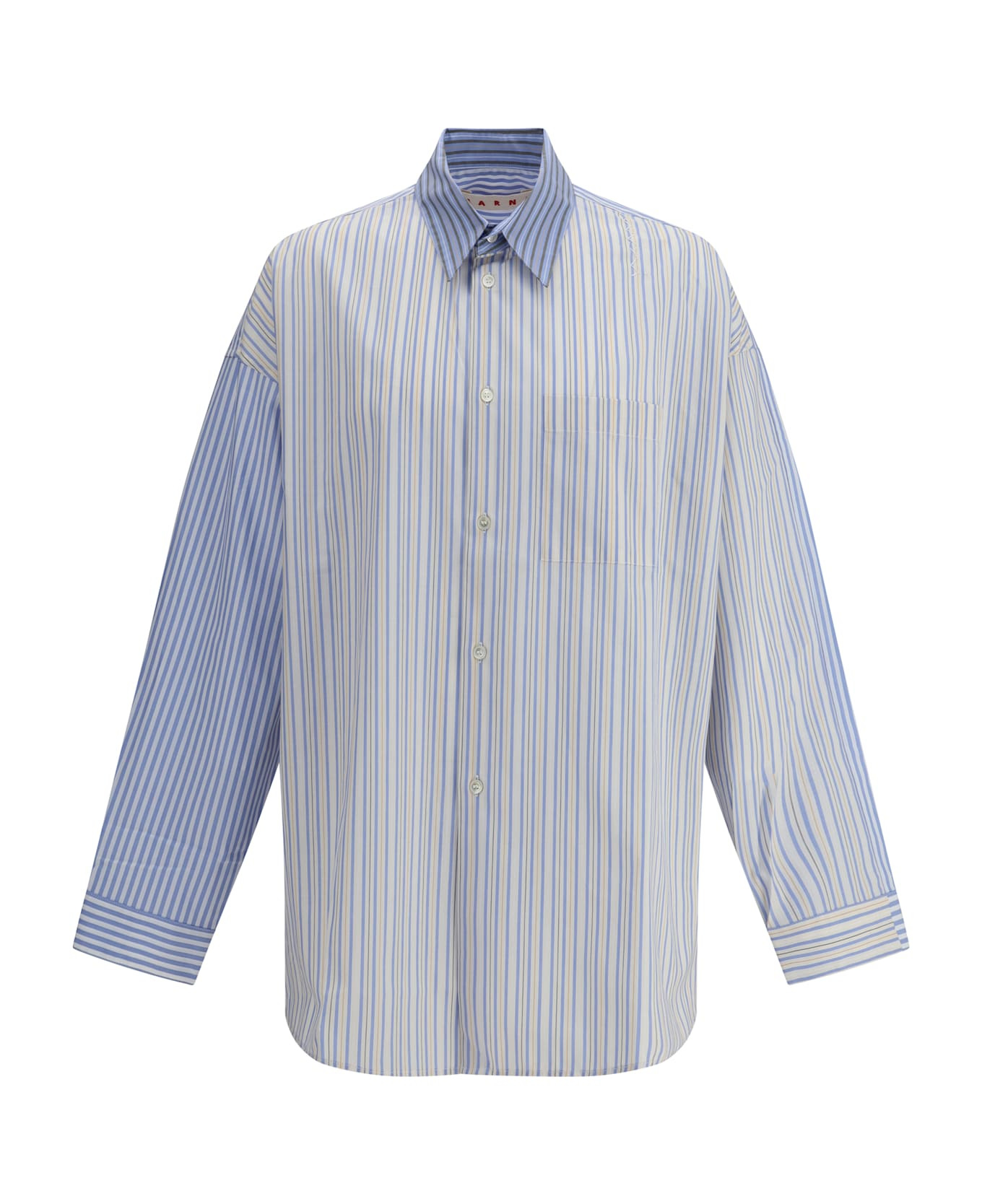 Oversized Striped Shirt - 1