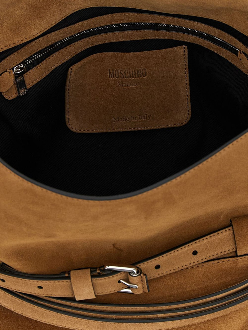 medium Tie Me belt-detail suede shoulder bag 4