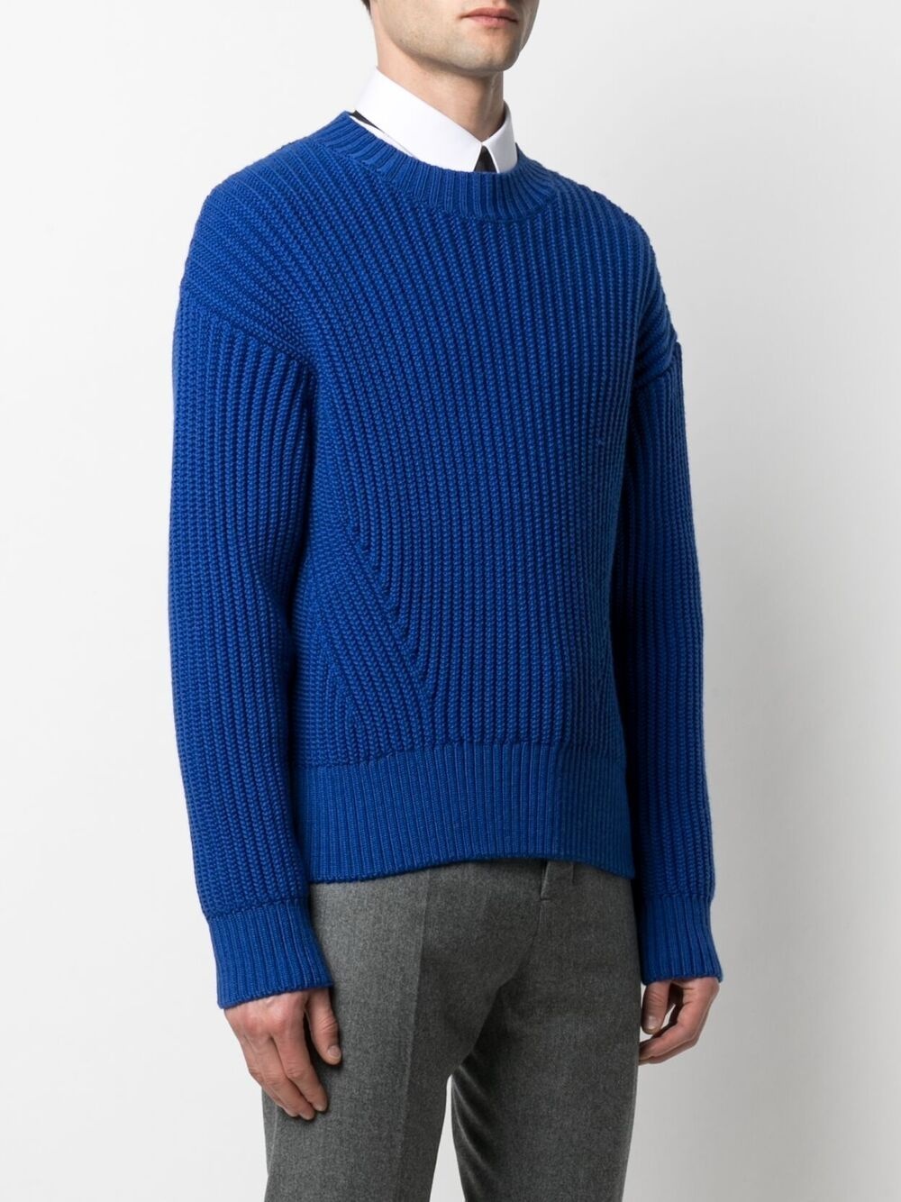 ribbed-knit crew-neck jumper - 3