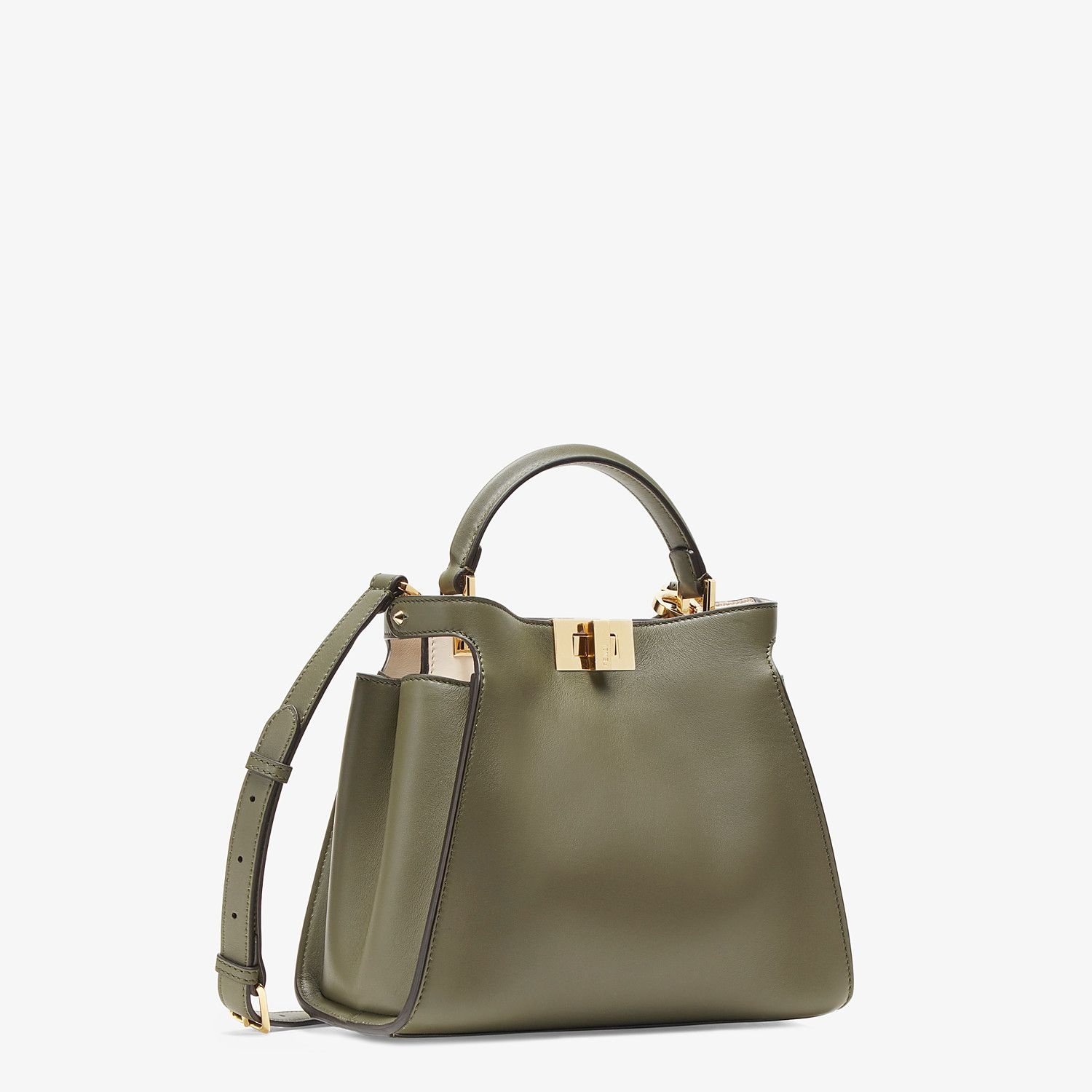 Green leather bag - 3