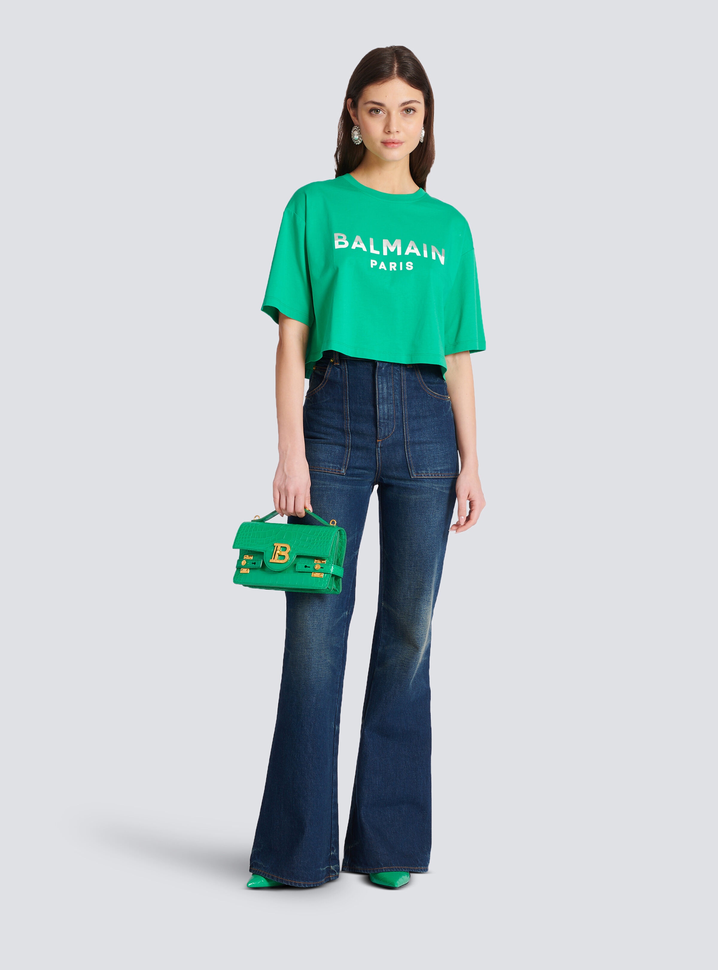 Cropped Balmain Paris T-shirt - 2