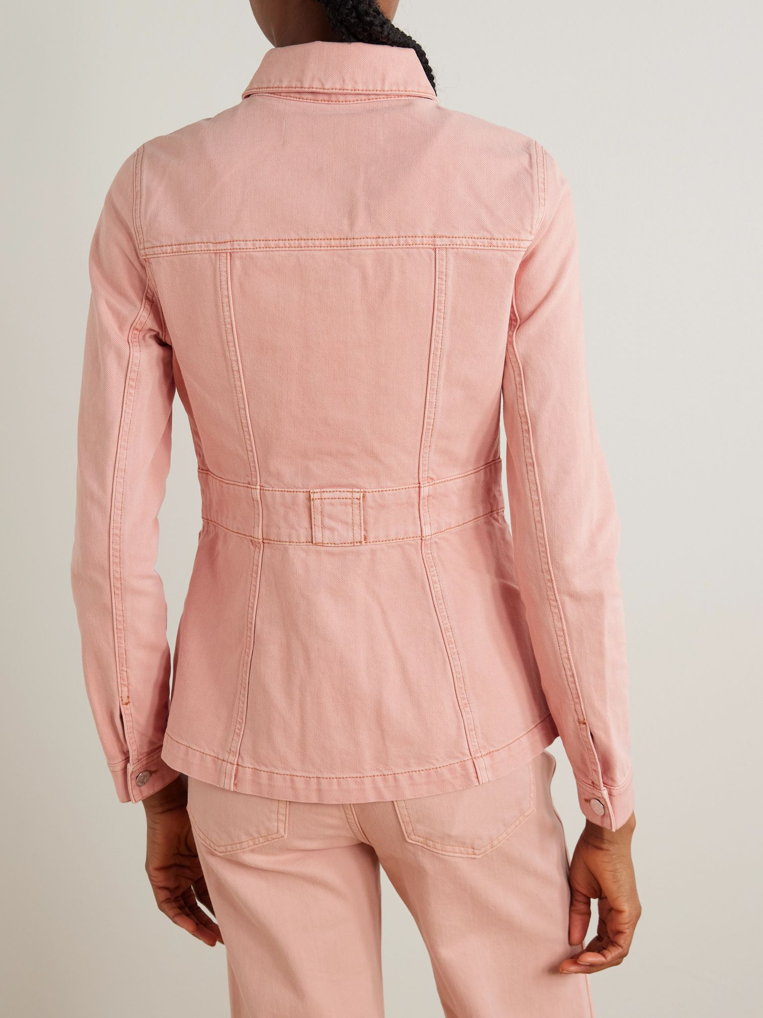 Marvin denim jacket Pastel pink - 4