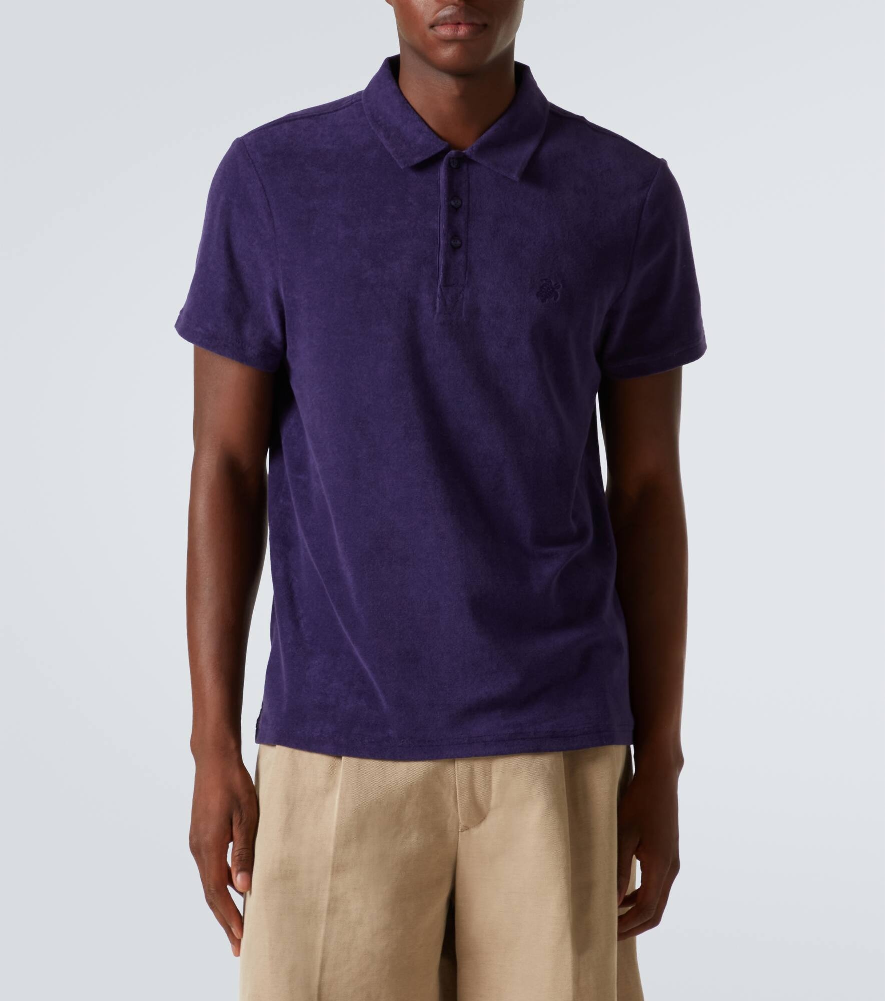 Phoenix cotton-blend terry polo shirt - 3