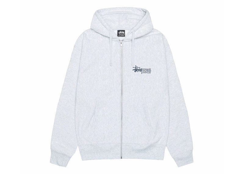 Stüssy Stussy Superior Quality Zip Hoodie Ash Heather outlook