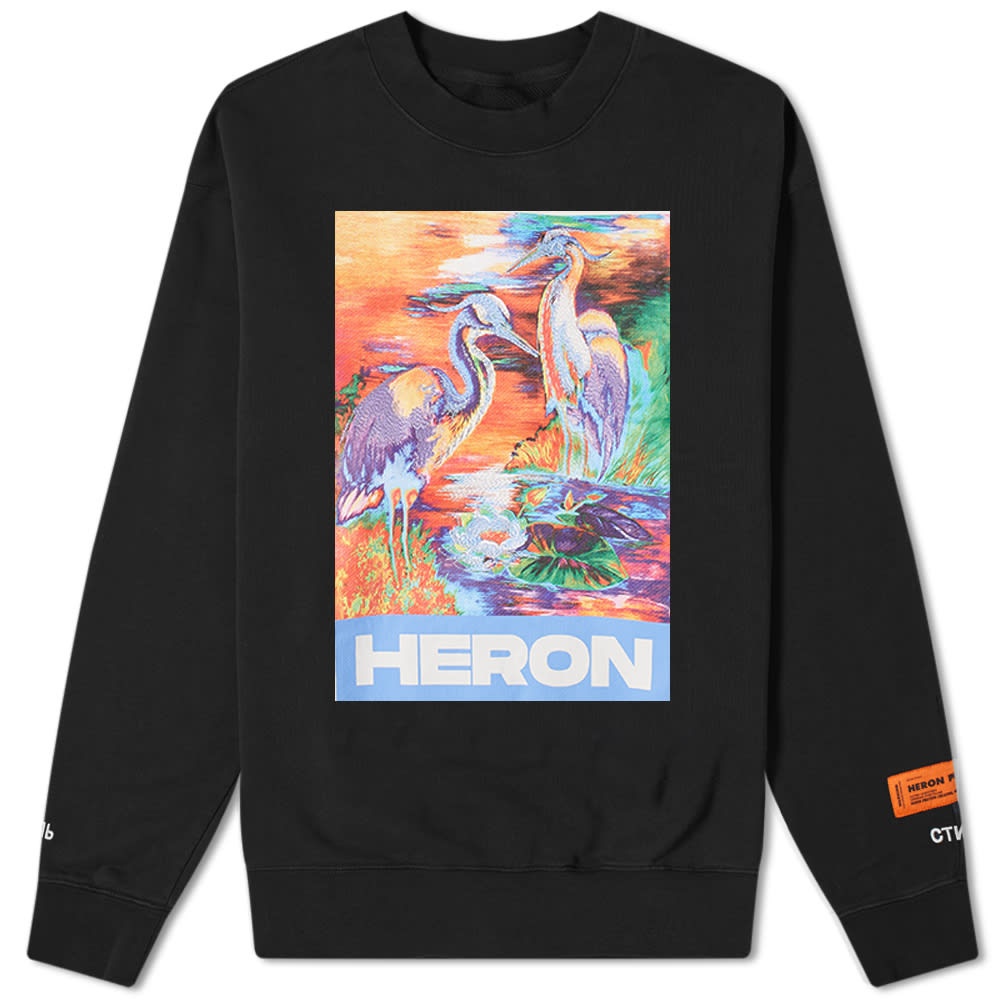 Heron Preston Heron Water Colours Print & Embroidery Crew Sweat - 1