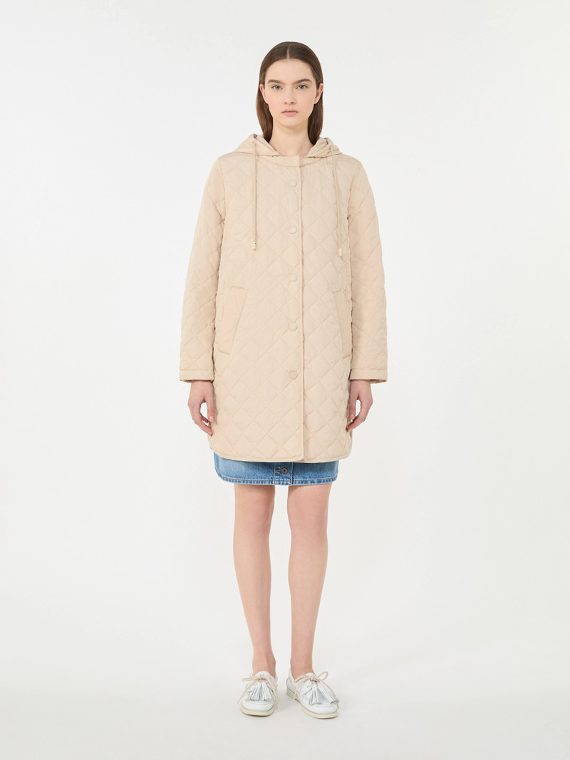 ERIO Water-repellent fabric padded parka - SAND 3