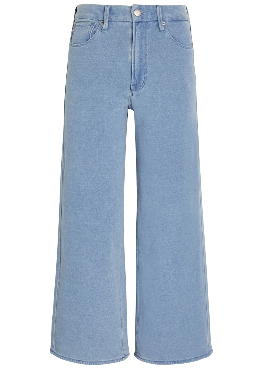Good American Jeanius Cropped Wide-leg Trousers - 1
