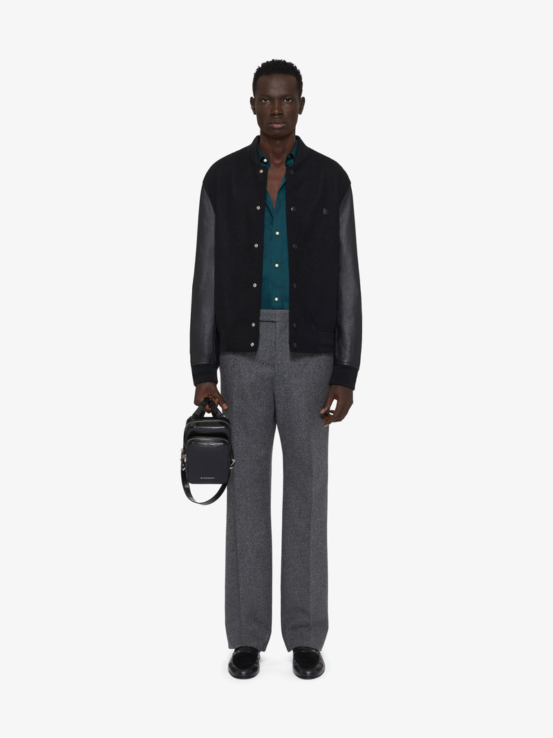 Givenchy VARSITY JACKET IN WOOL AND LEATHER WITH 4G DETAIL outlook