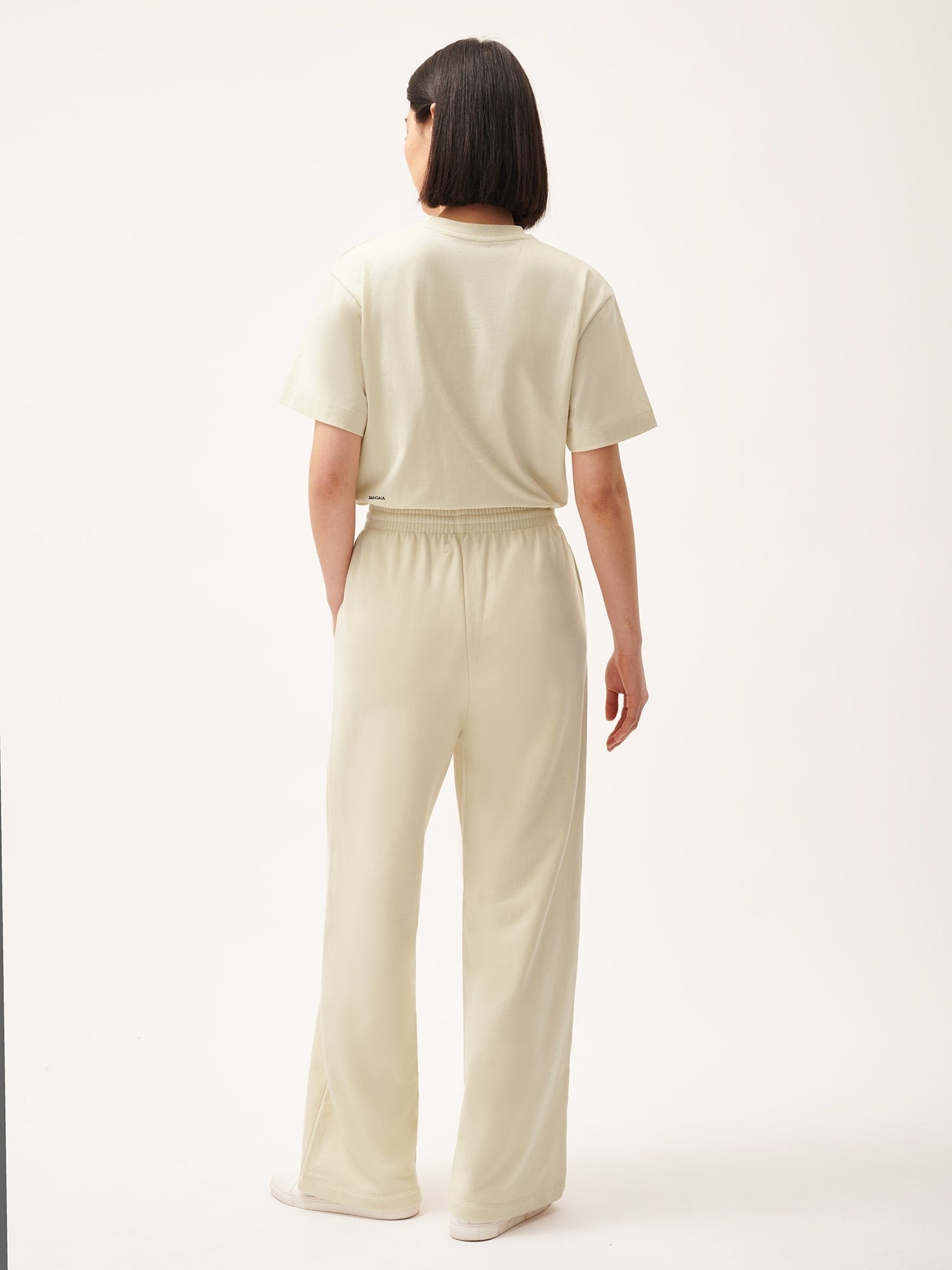 Womens 365 Midweight Straight Leg Track Pants - Travertine Beige - 3