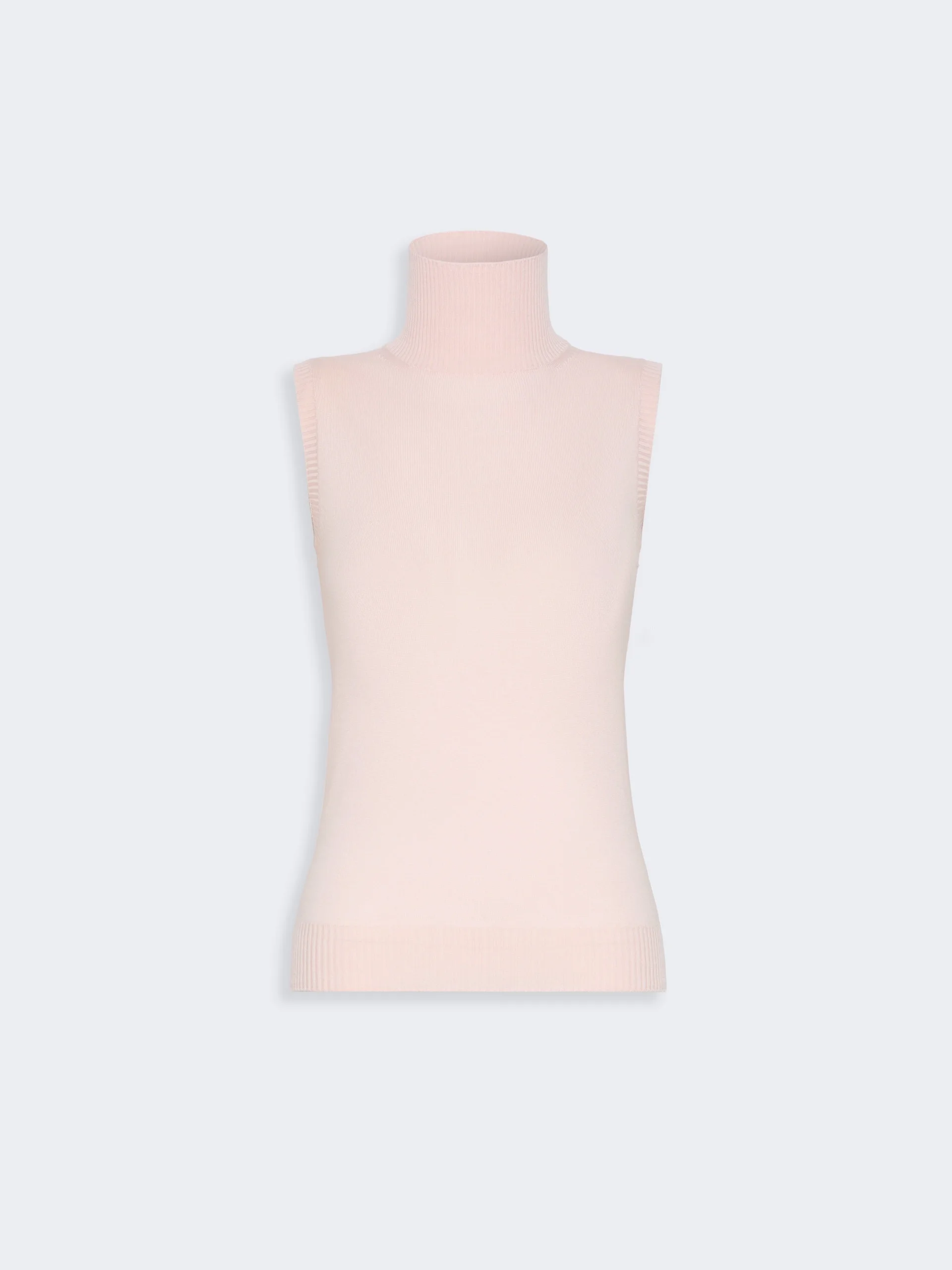 ESCHIMO Sleeveless pure wool sweater - PINK - 1