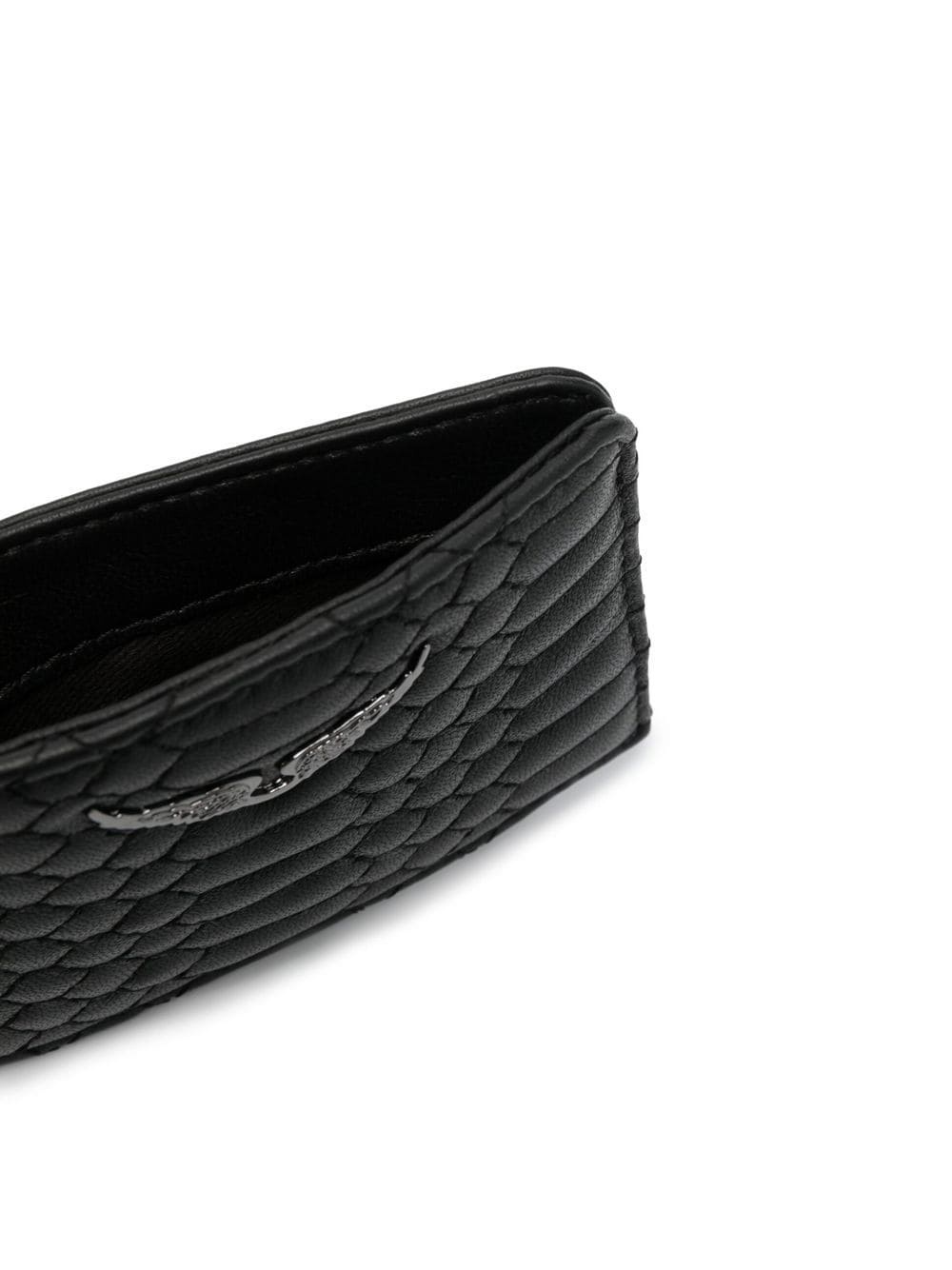 logo-plaque lambskin wallet - 3