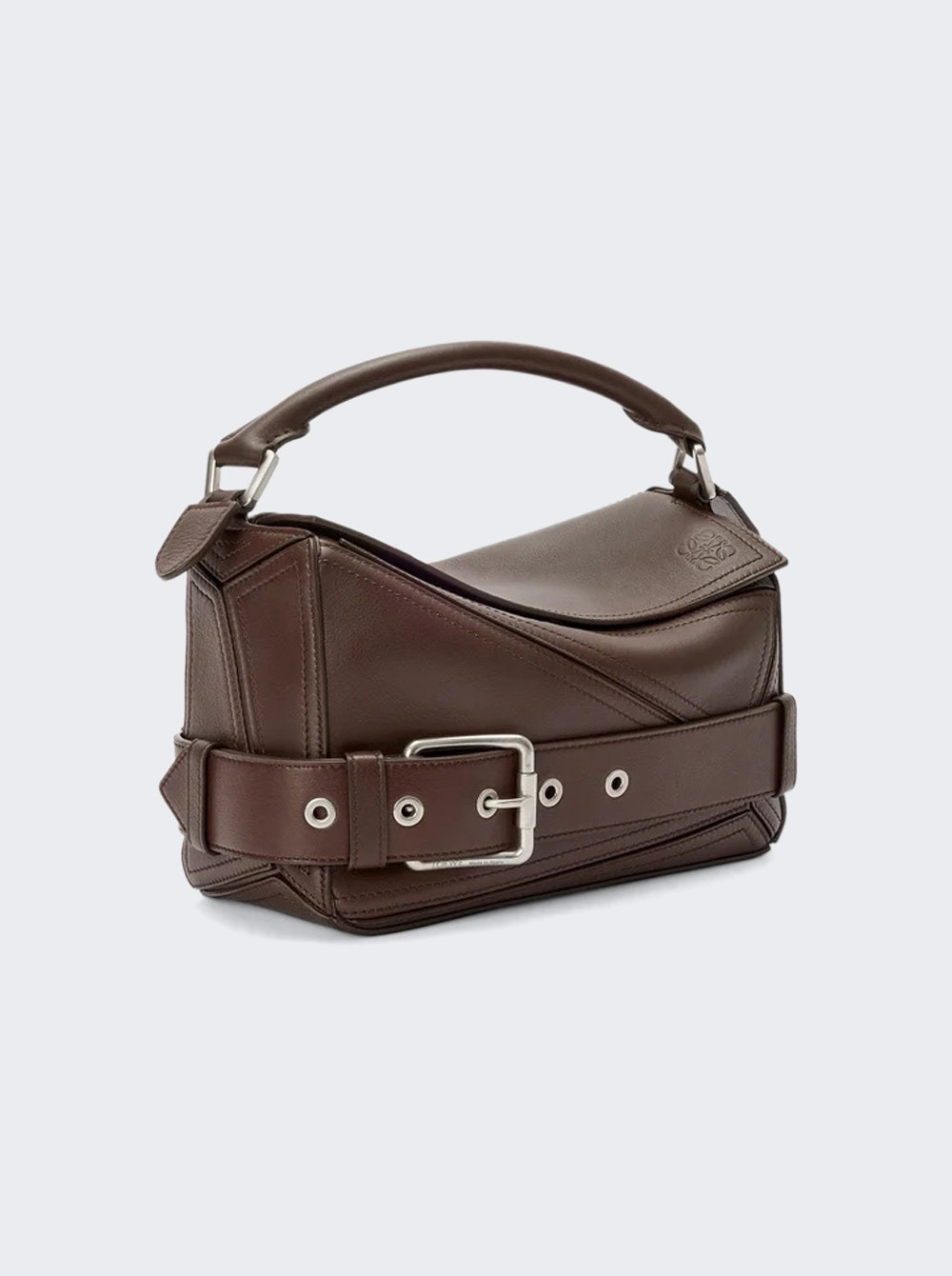 Small Puzzle Biker Bag Dark Brownie - 4