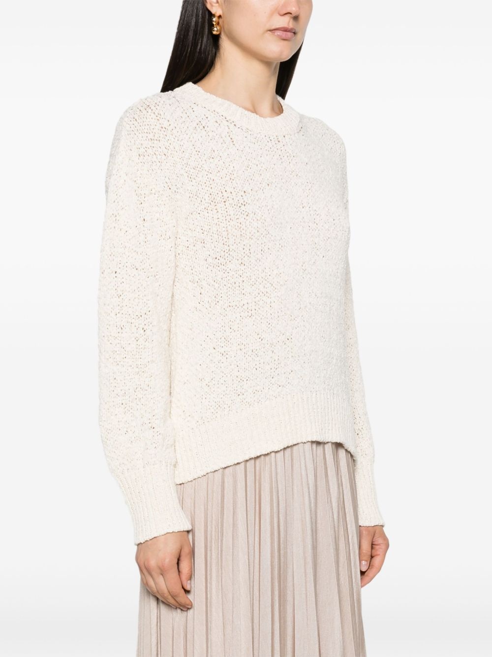 3D-knit crew-neck jumper - 3