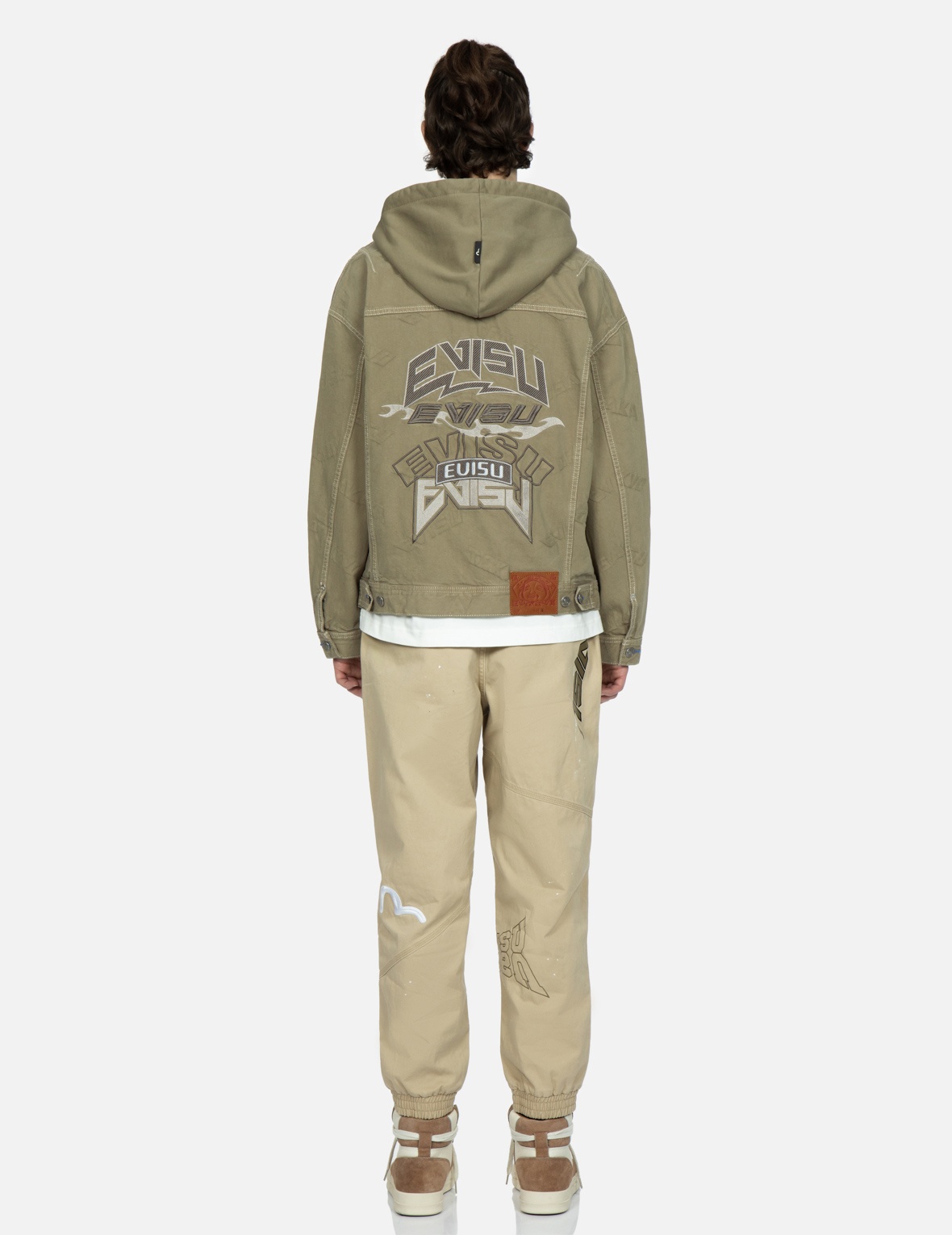 MULTI-LOGO PRINT LOOSE-FIT JOGGER PANTS - 5