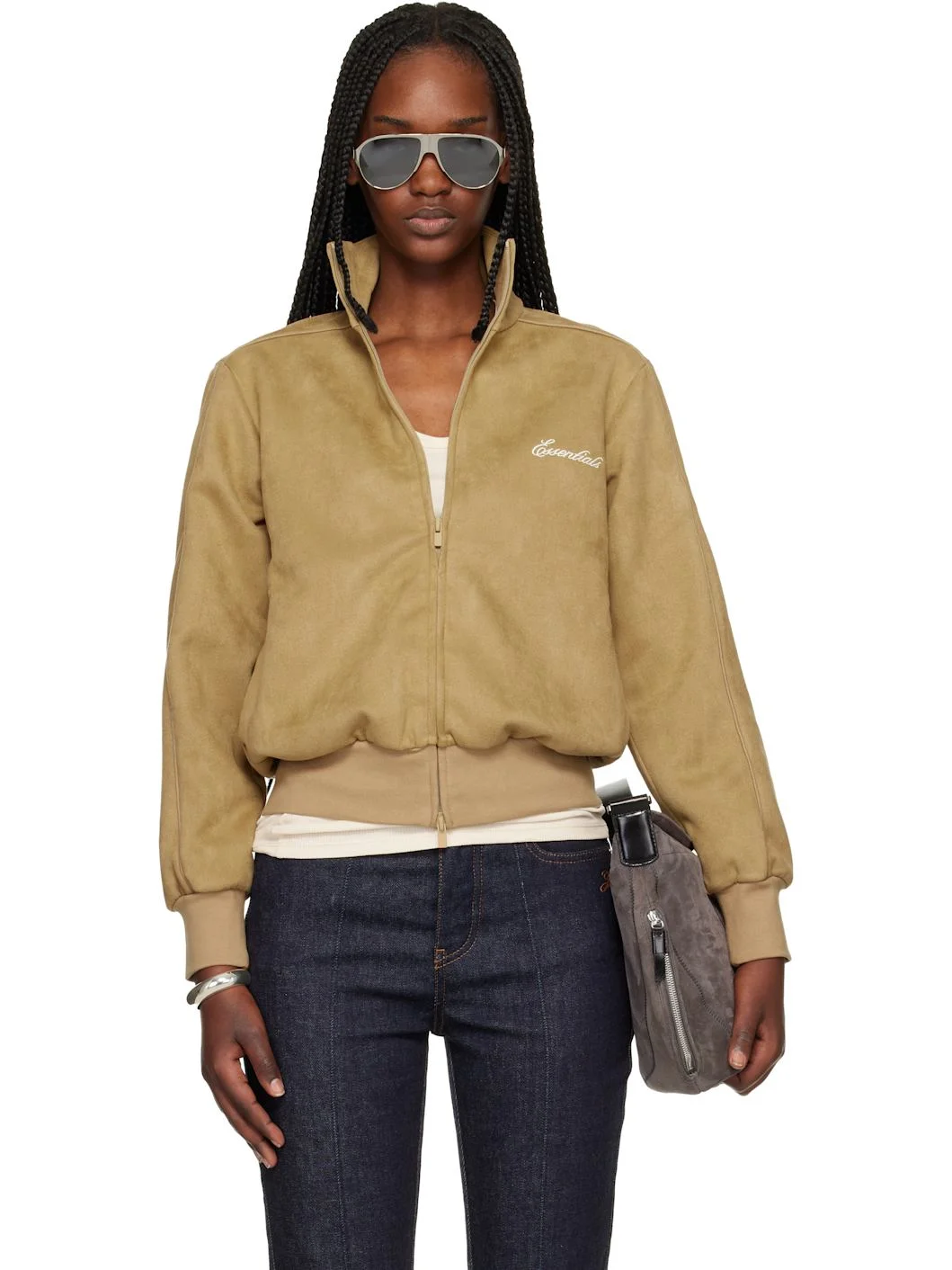 Tan Signature Vintage Fit Track Jacket - 1