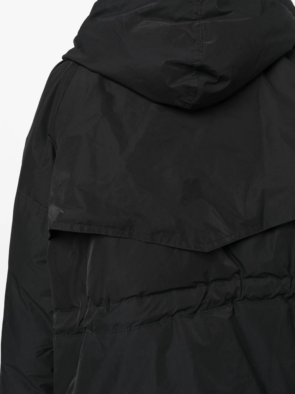 padded zip-up parka - 5