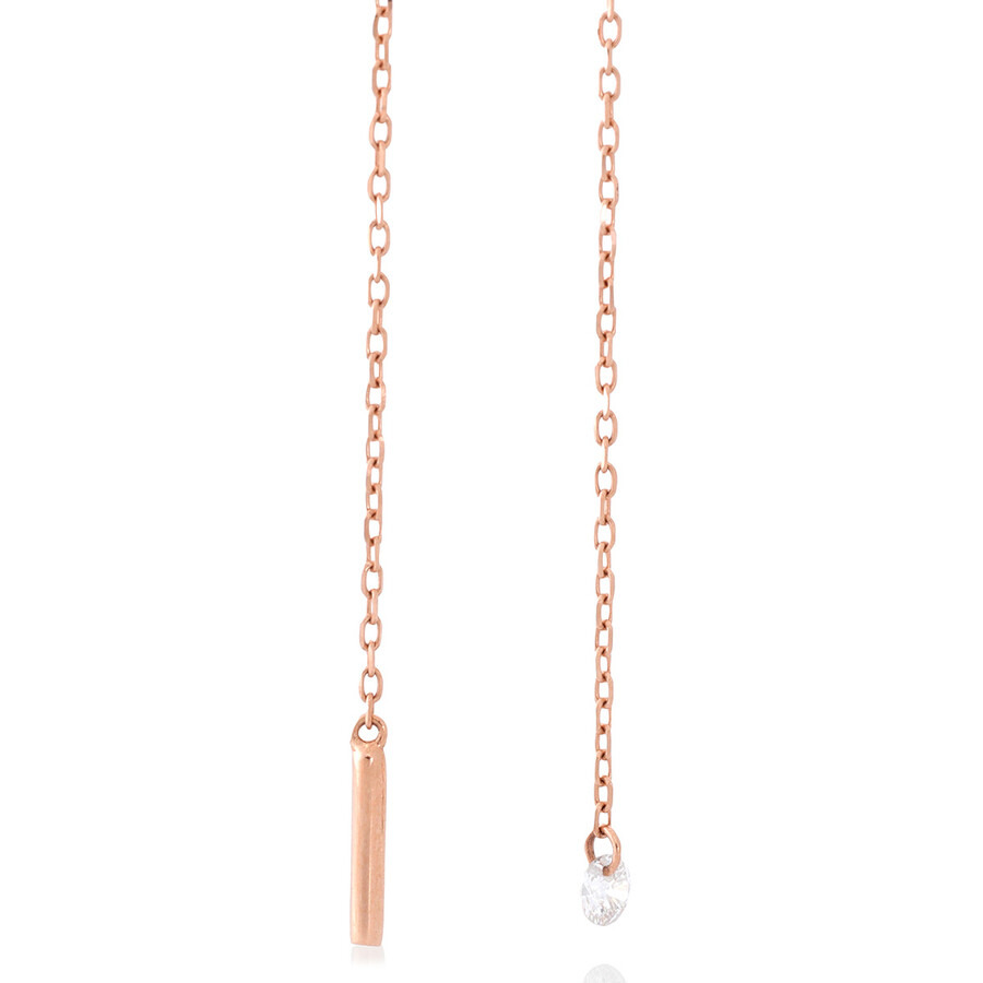 Persee Danae Long Chain Diamond Earring - 3