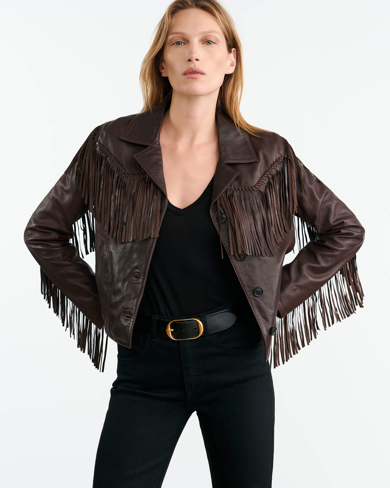 NILI LOTAN ELOI LEATHER JACKET outlook