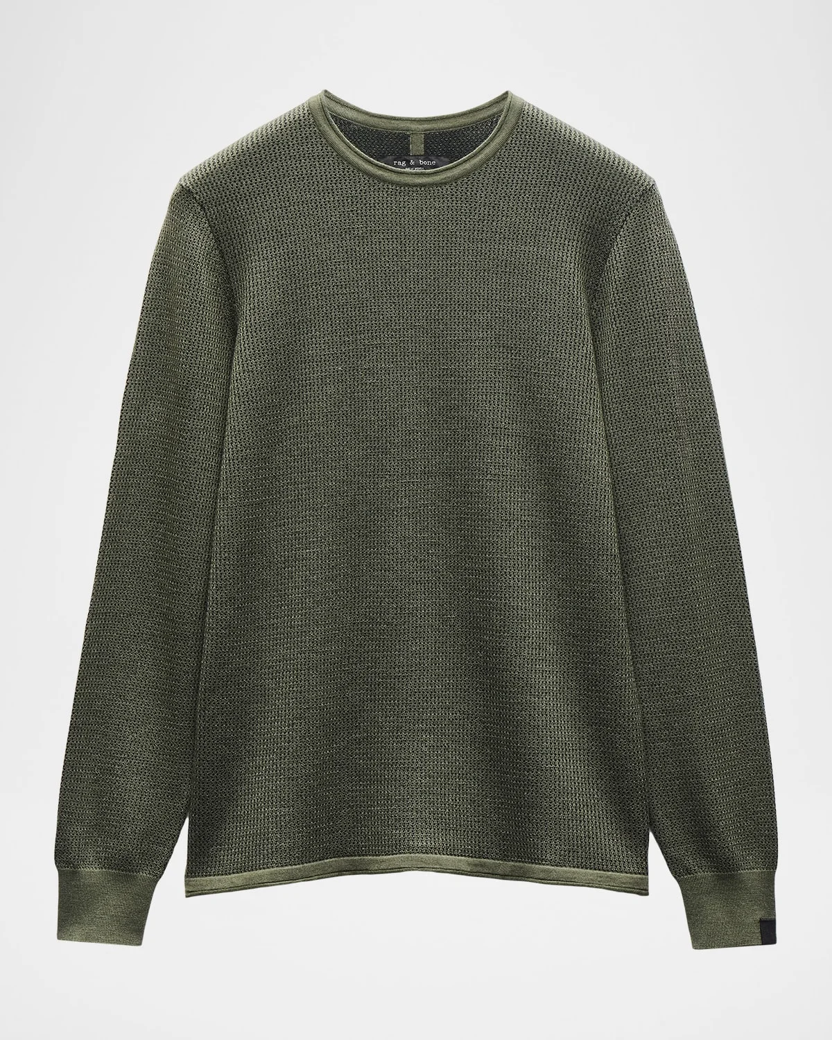 Men's Gregory Slim-Fit Waffle Knit Crewneck Sweater - 1