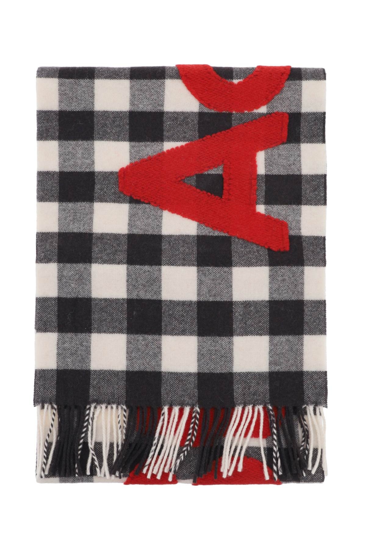 Acne Studios "Checked Scarf With Logo Pattern" Women - 1