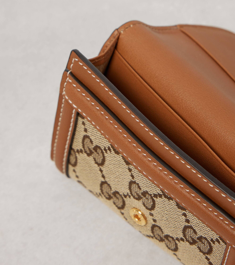 GUCCI Blondie leather-trimmed wallet outlook