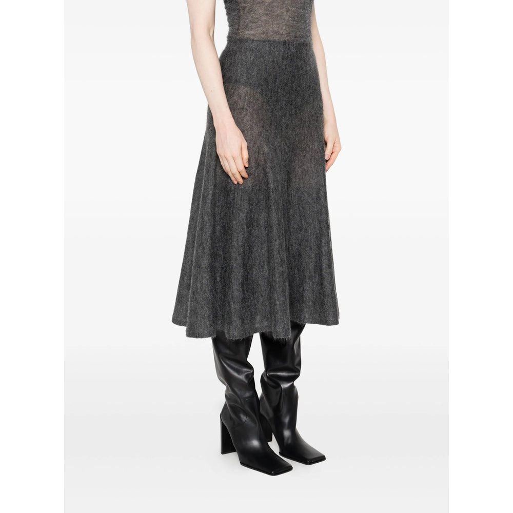 Alaïa Grey Skirts - A-Line Skirts Women - 2