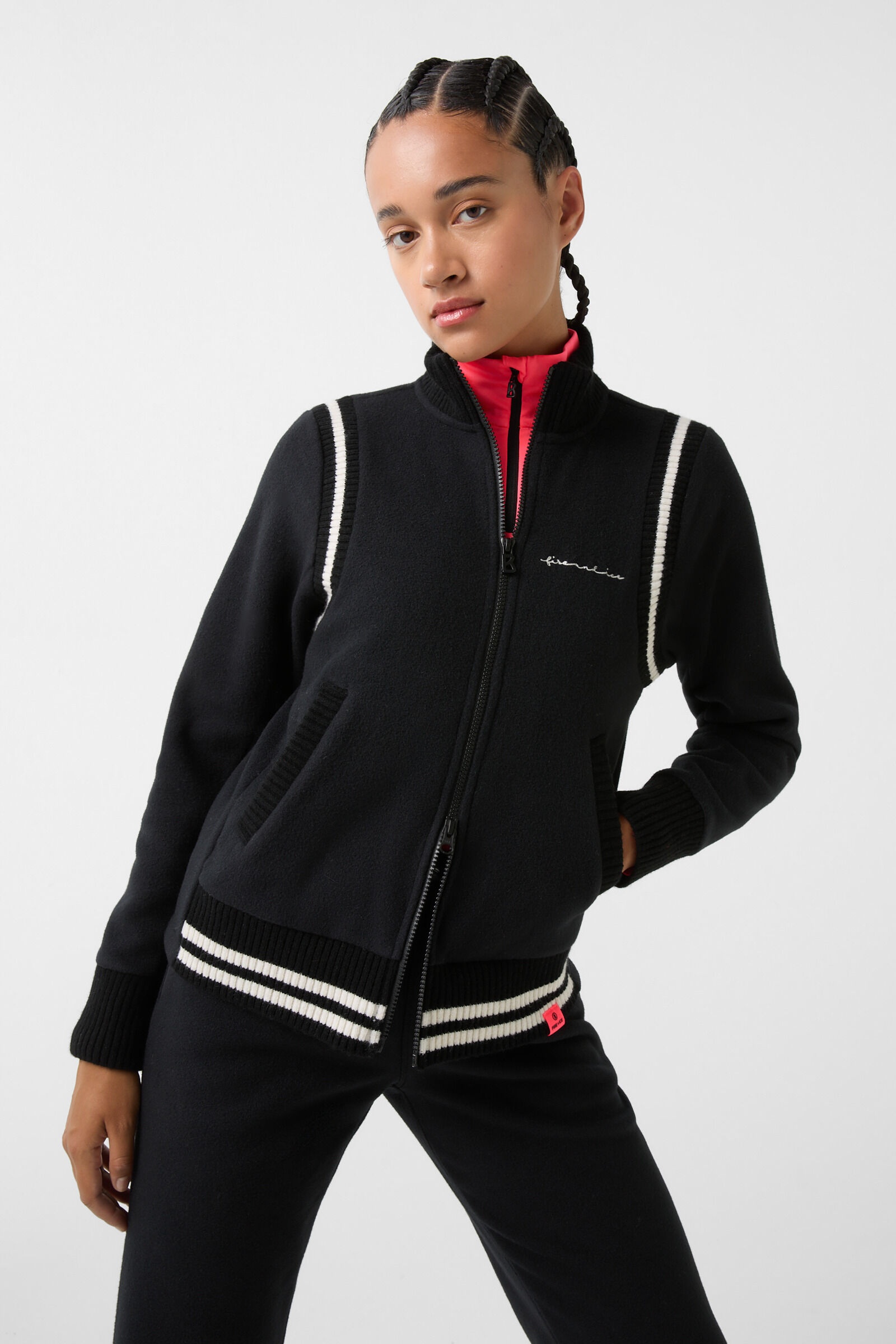 Anina Fleece jacket in Black - 2