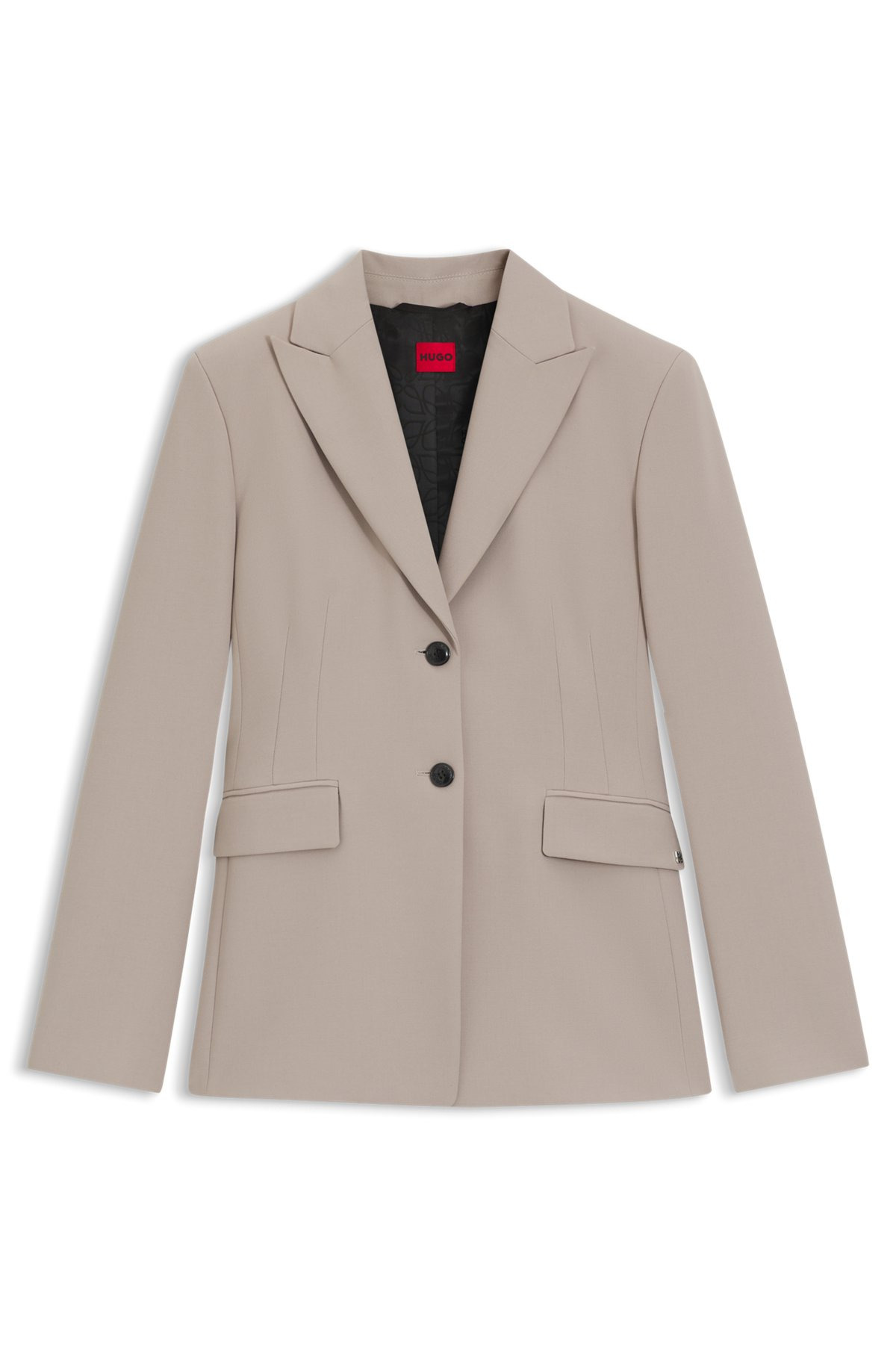 REGULAR-FIT BLAZER IN PINSTRIPE STRETCH FABRIC - 1
