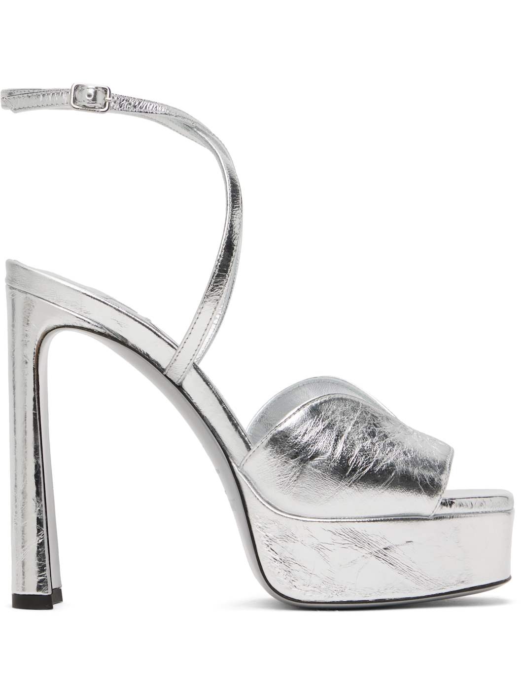Silver Karli Platform 125 Heeled Sandals - 1