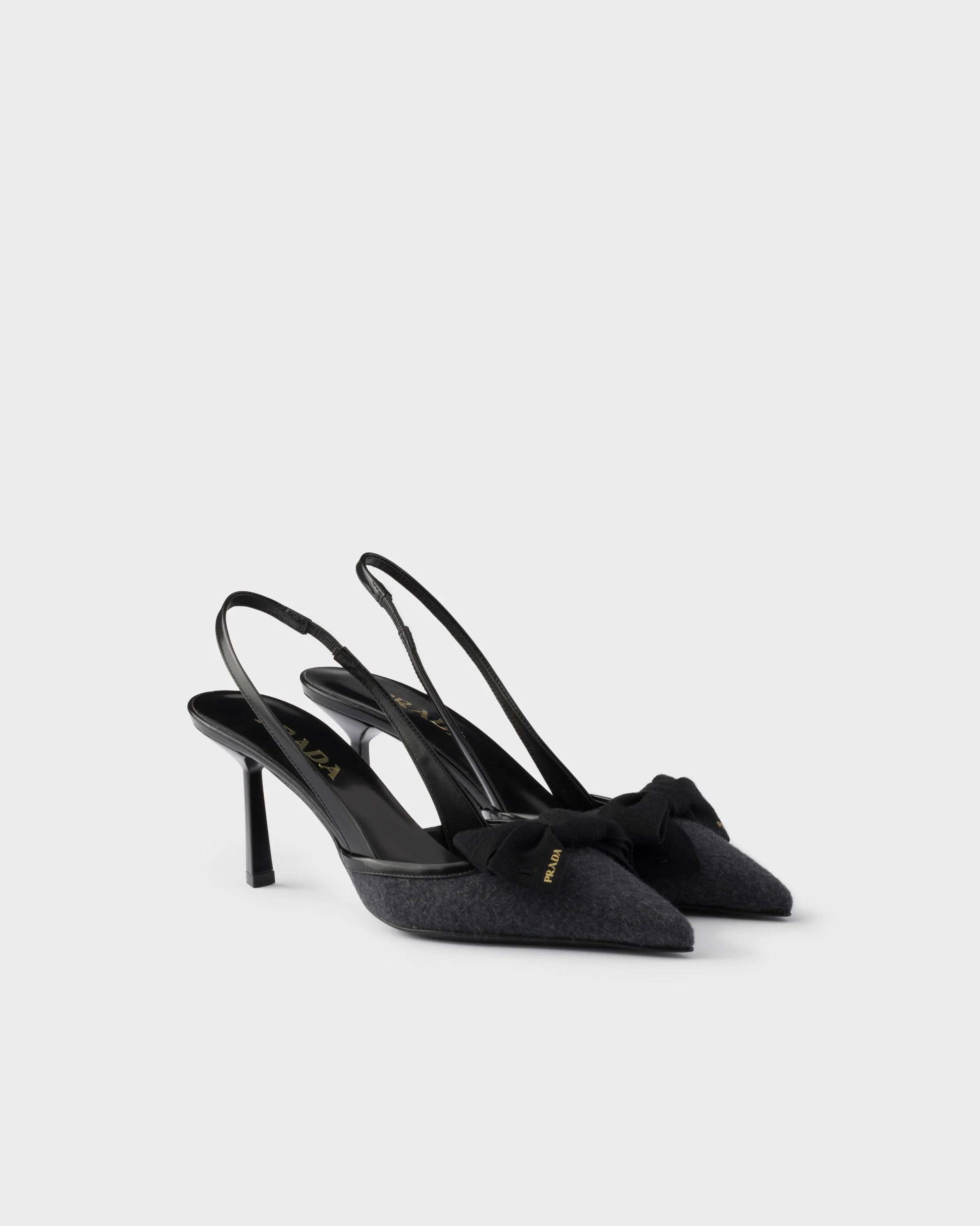 Fabric slingback pumps - 1