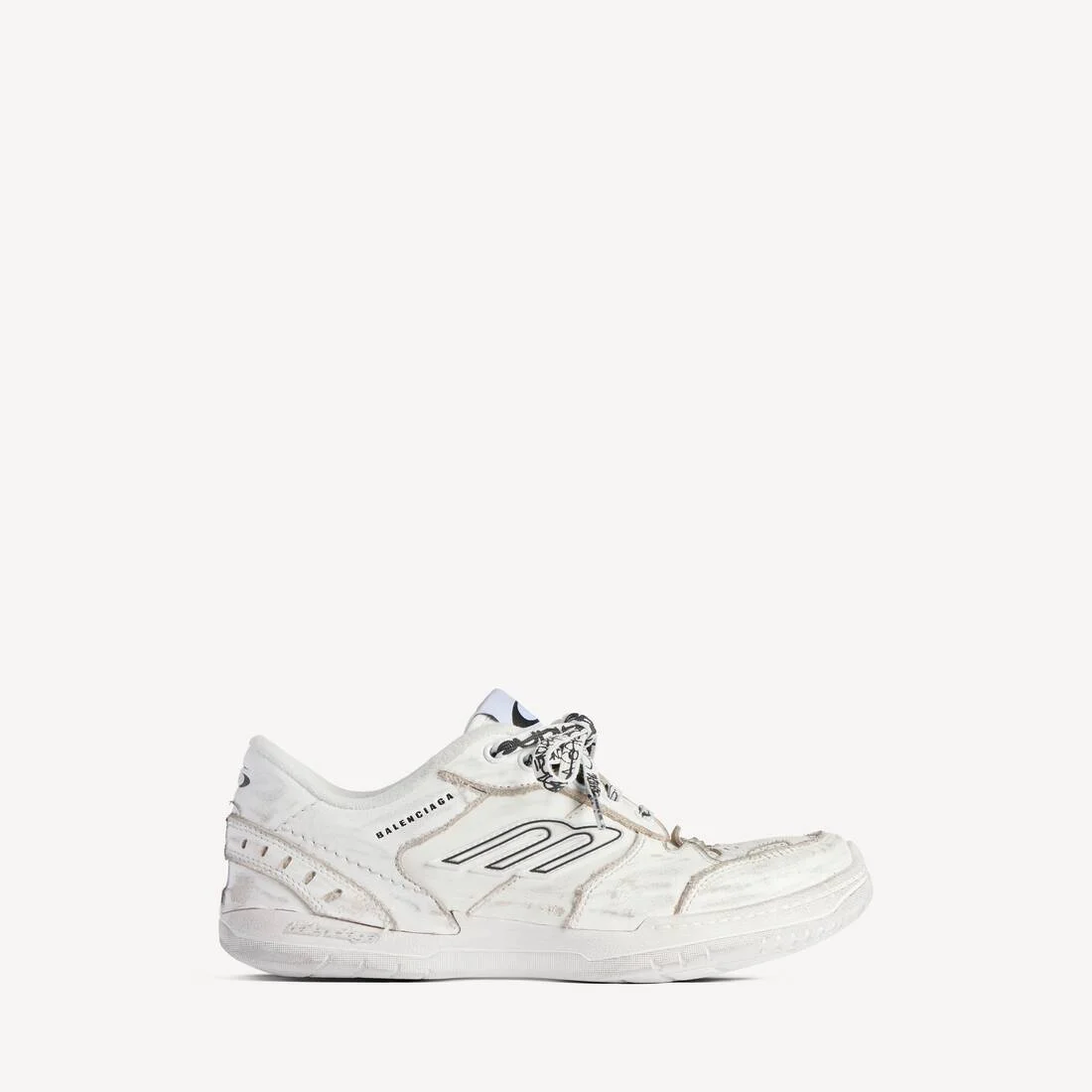 Women's Hamptons Medium Worn-out Sneaker in White - 1