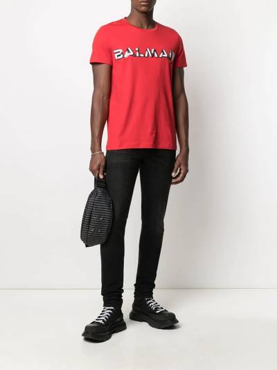 Balmain logo-print T-shirt outlook