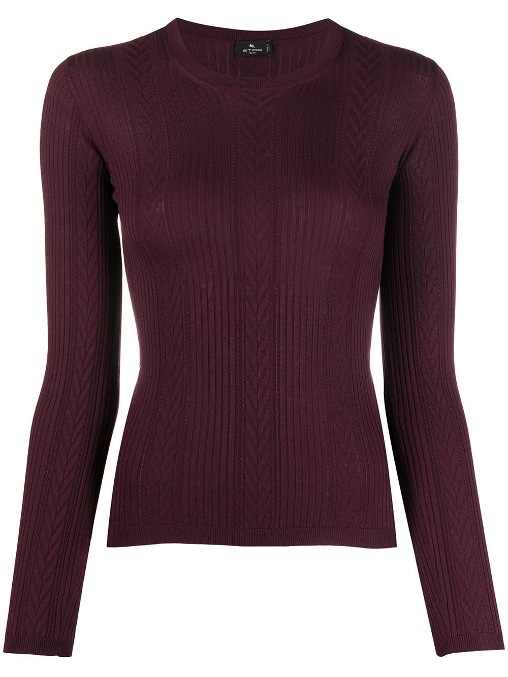 panelled fitted pullover - 1