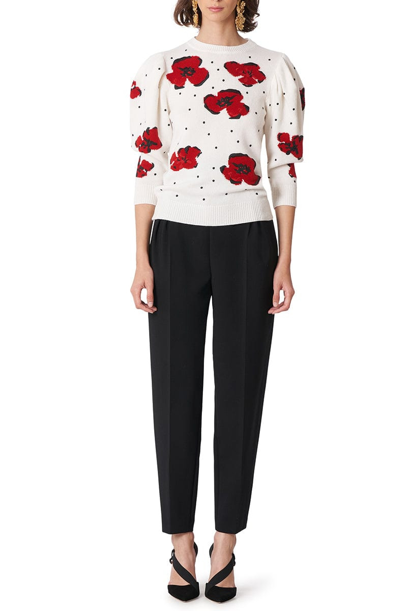 High Waisted Cummerbund Peg Pant - 3