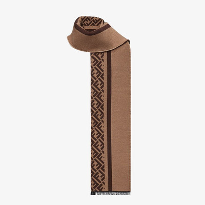 FENDI Brown wool scarf outlook