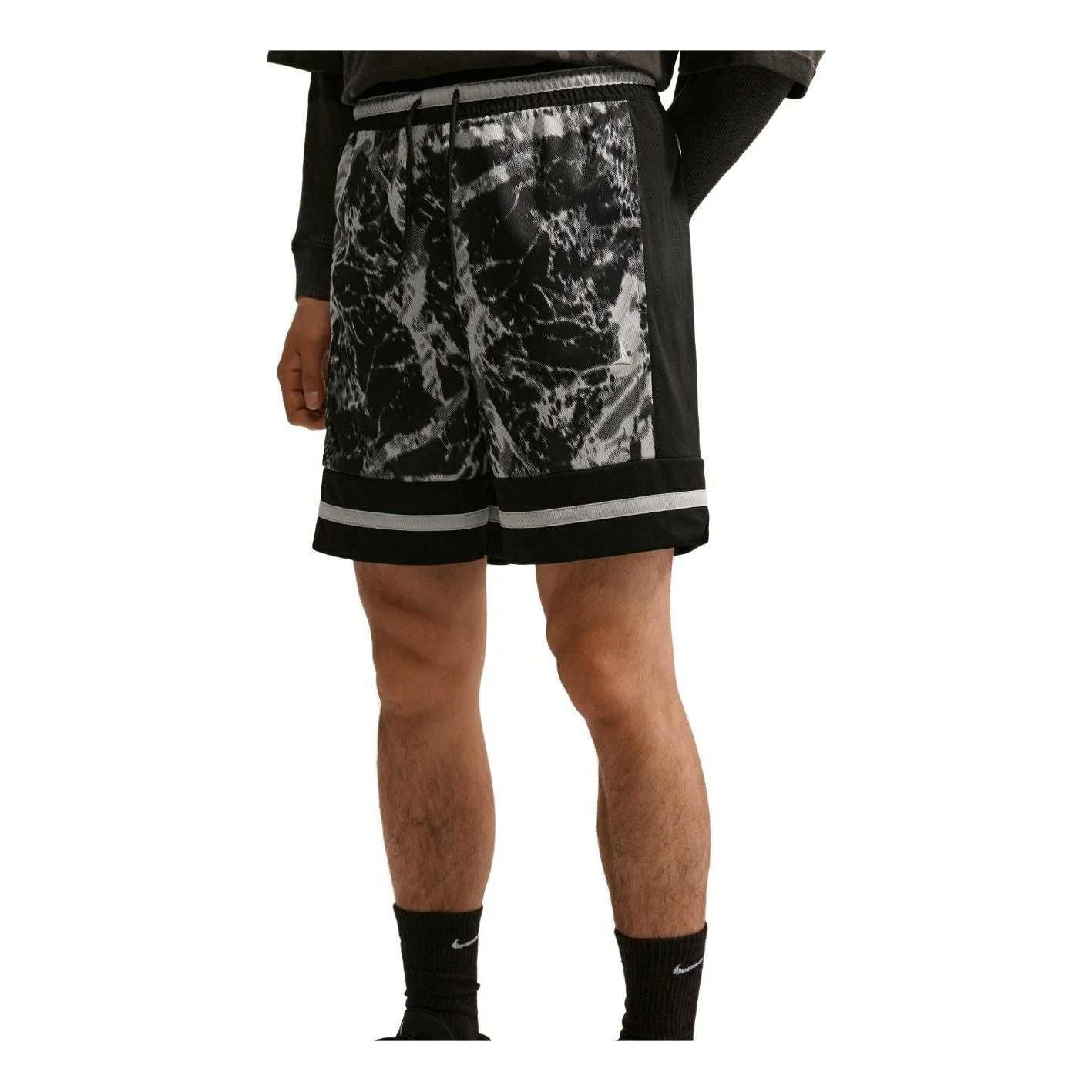 Nike x Ja Standard Issue 8" Shorts 'Black Light Smoke Grey Metallic Silver' IM5199-010 - 1